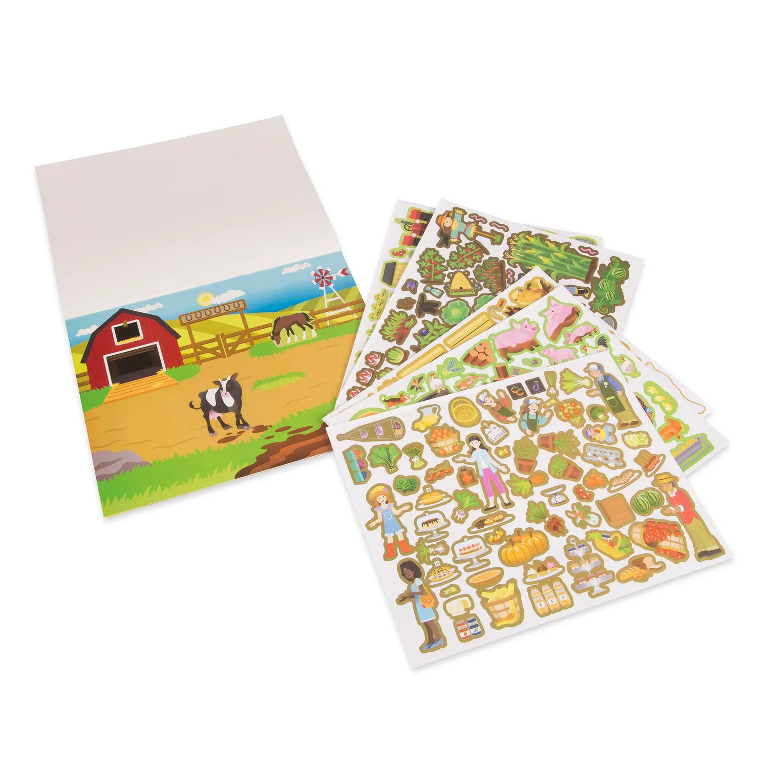 Melissa & Doug Sticker Pad Farm Stickerbuch 280 Sticker Bauernhof