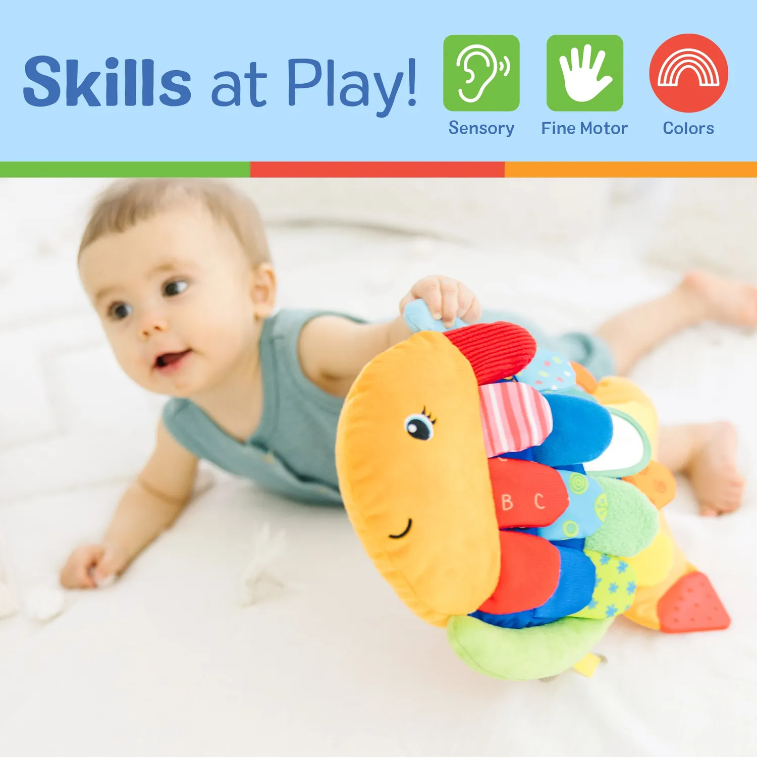 Melissa & Doug K's Kids Flip Fish Baby-Spielzeug Stoff ab Geburt
