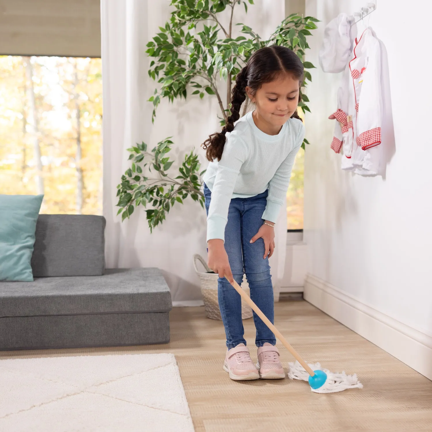 Melissa & Doug Dust Sweep Mop Kinder Kehrset 6-teilig