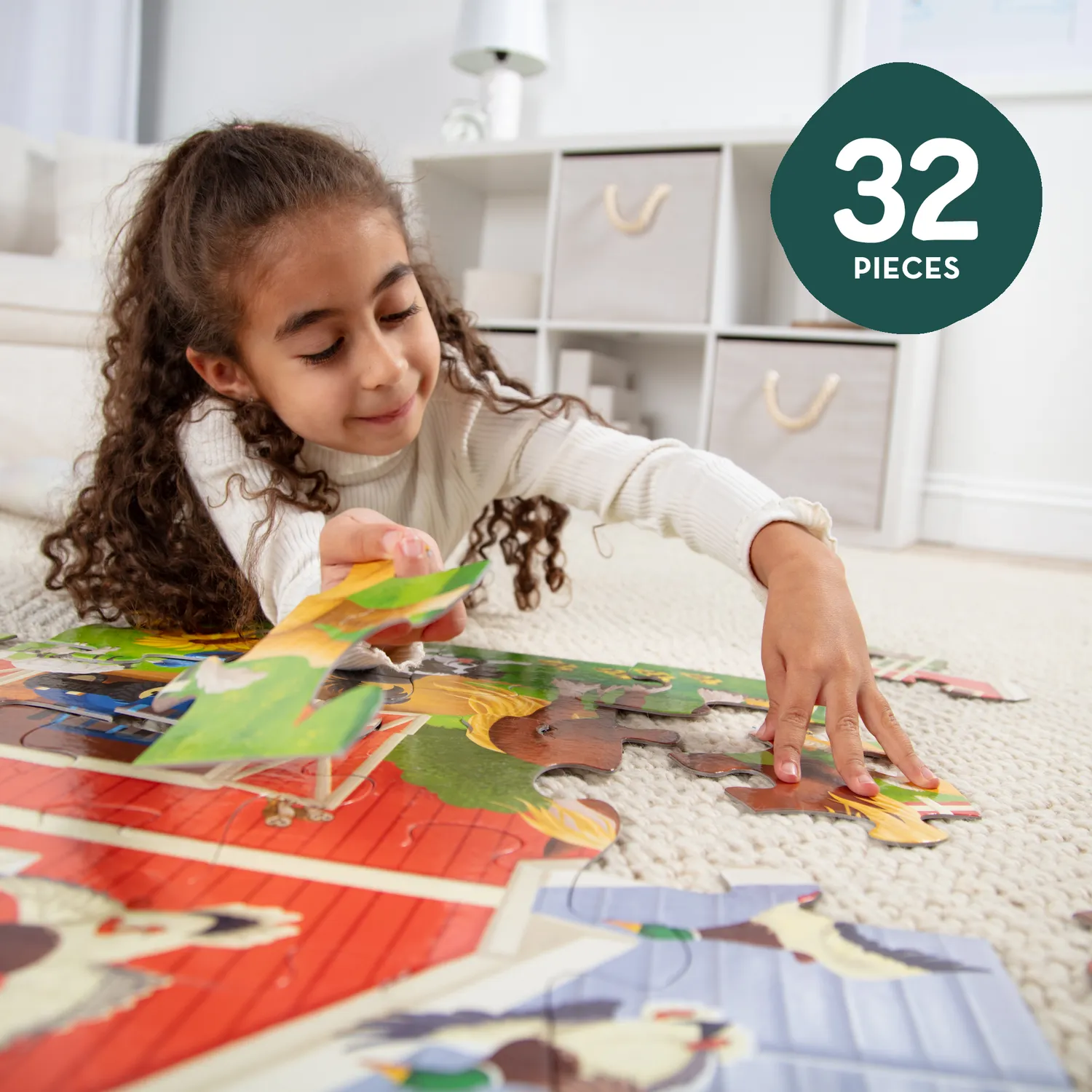 Melissa & Doug Busy Barn Bodenpuzzle Scheune 32 Teile