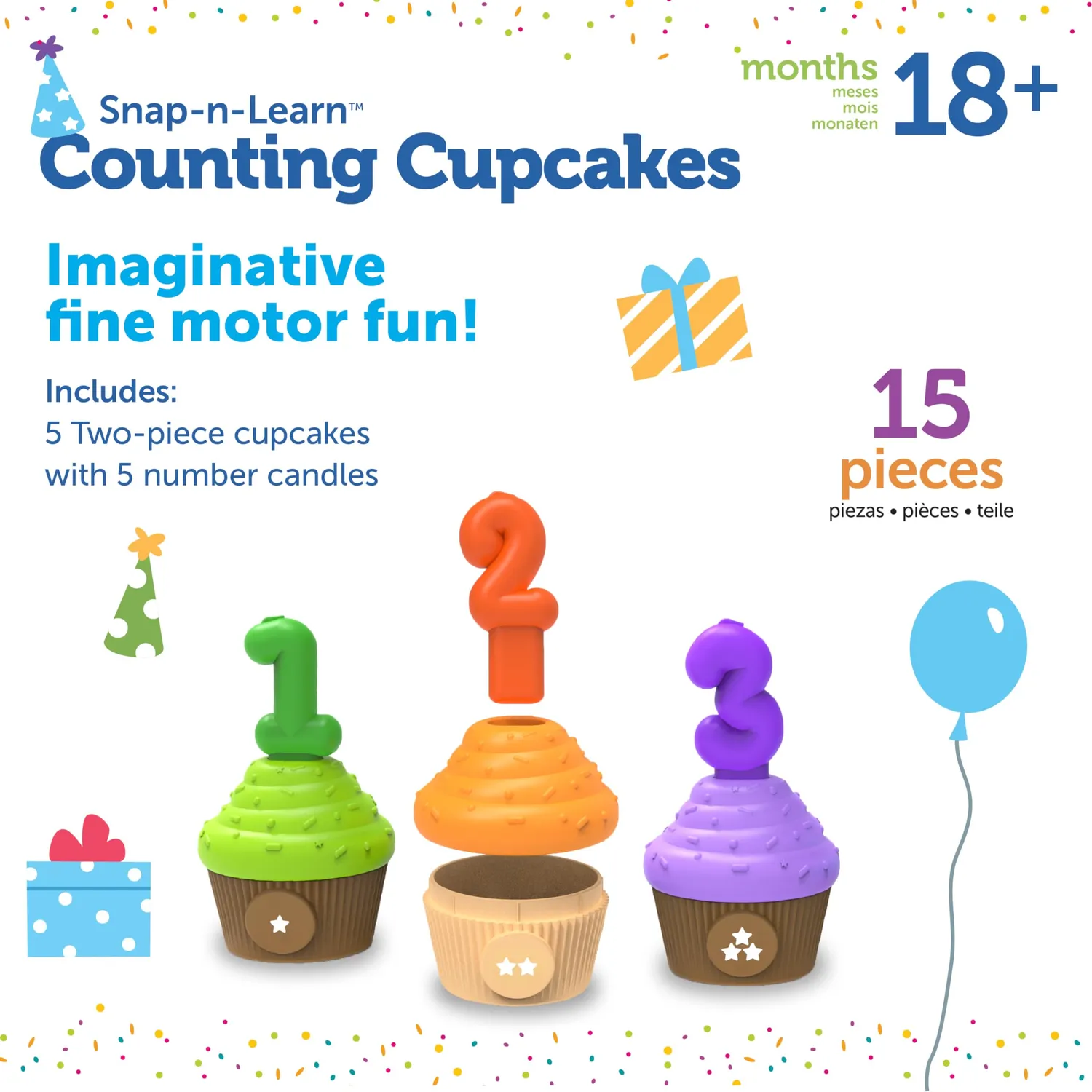 Learning Resources Zahlen-Cupcakes Lernspiel ab 18 Monate