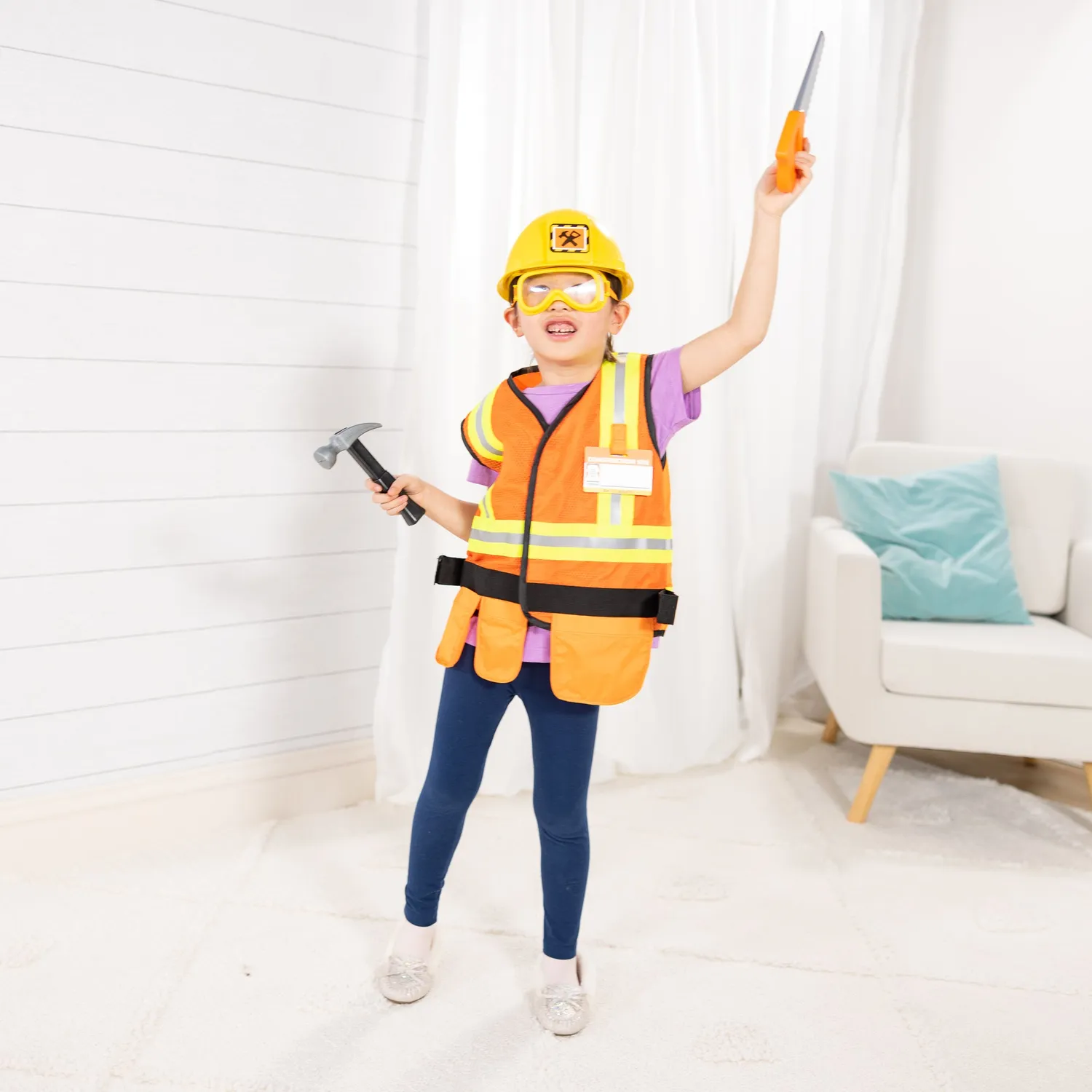 Melissa & Doug Construction Worker Bauarbeiter-Verkleidung