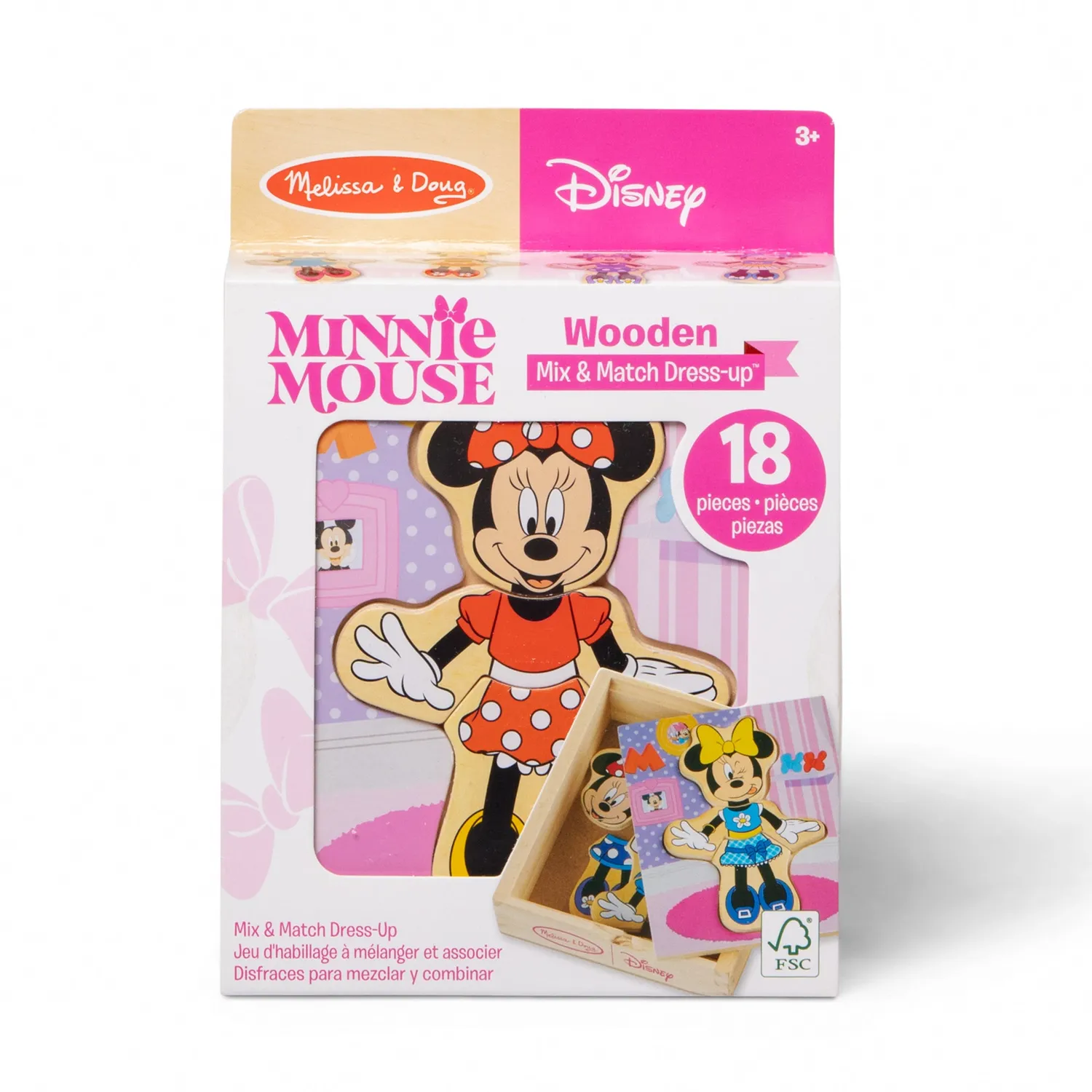 Melissa & Doug Minnie Mouse Mix & Match Puzzle 18-tlg