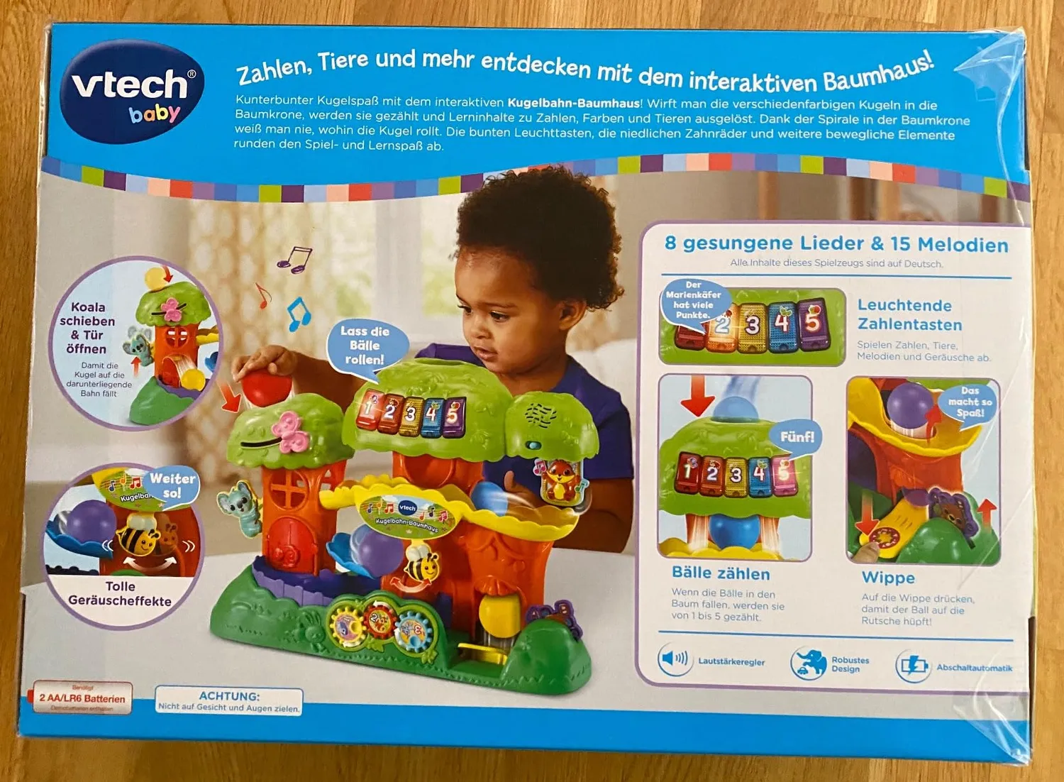 VTech Baby Kugelbahn Baumhaus mit 4 Bällen 12-36 Monate