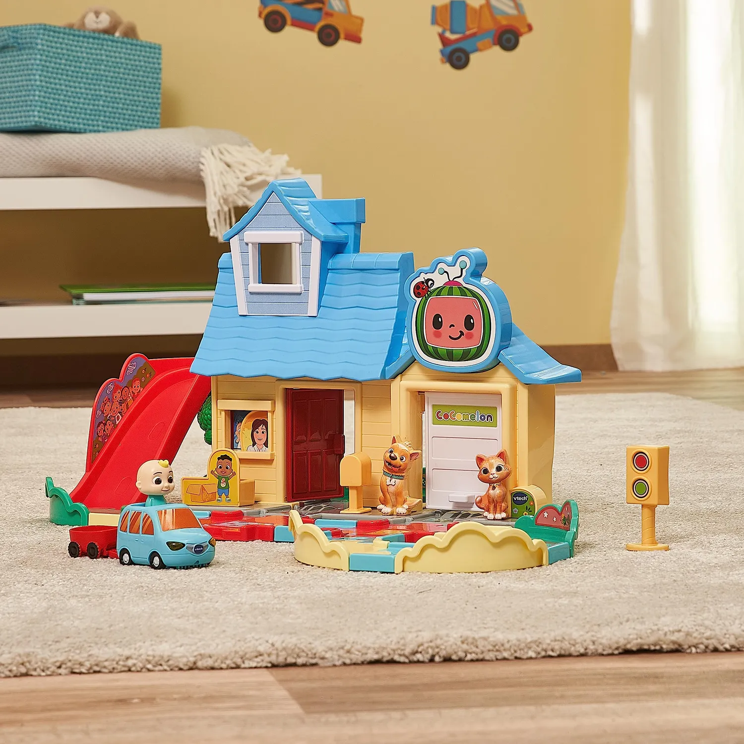VTech Tut Tut Baby Flitzer Cocomelon JJs Spielhaus Schienenset