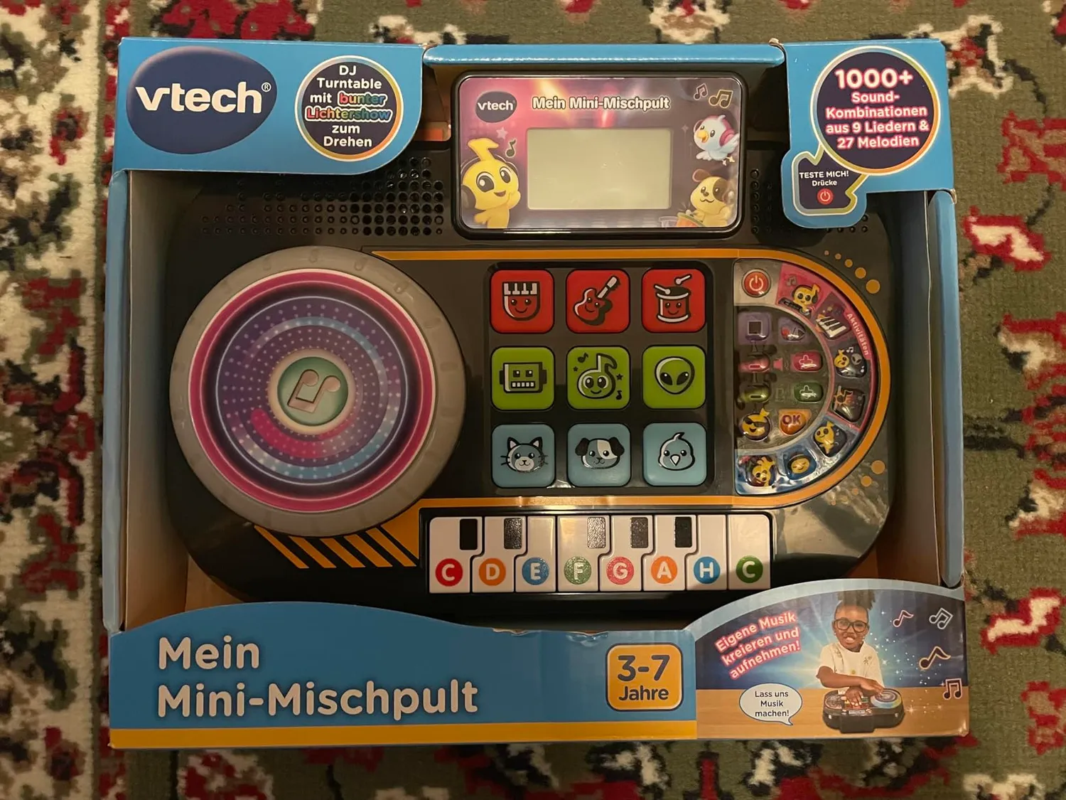 VTech Mini-Mischpult DJ-Pult Turntable für Kinder 3-7