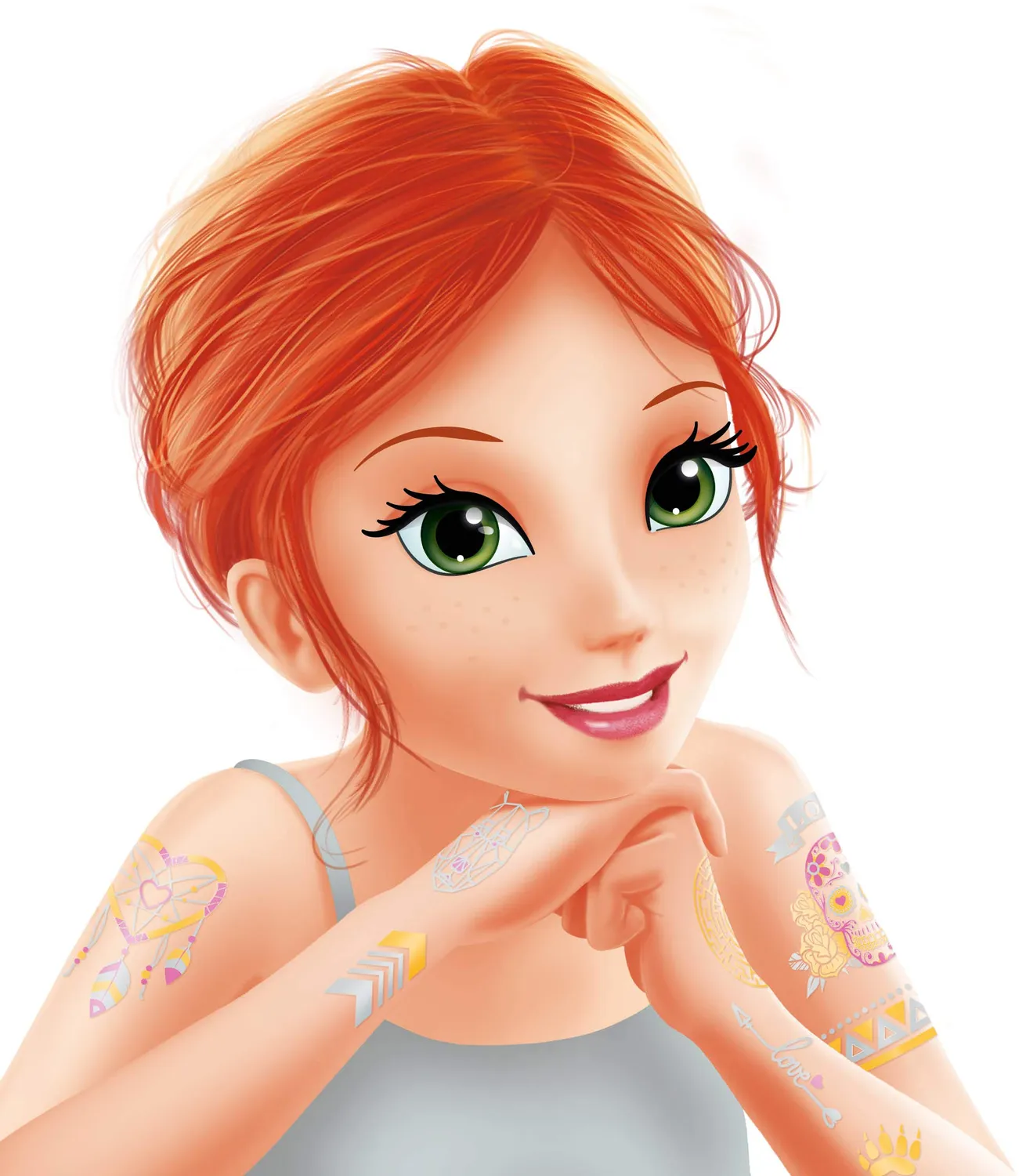 Buki Tattoos Metallic Rosa TA002 75 Tattoos ab 6 Jahren
