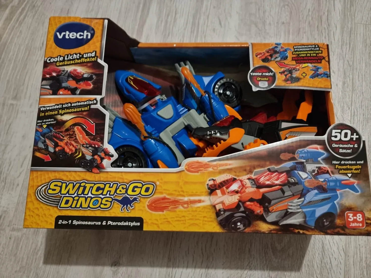 VTech Switch and Go Dinos Spinosaurus Spielzeug 2in1 mit Sound