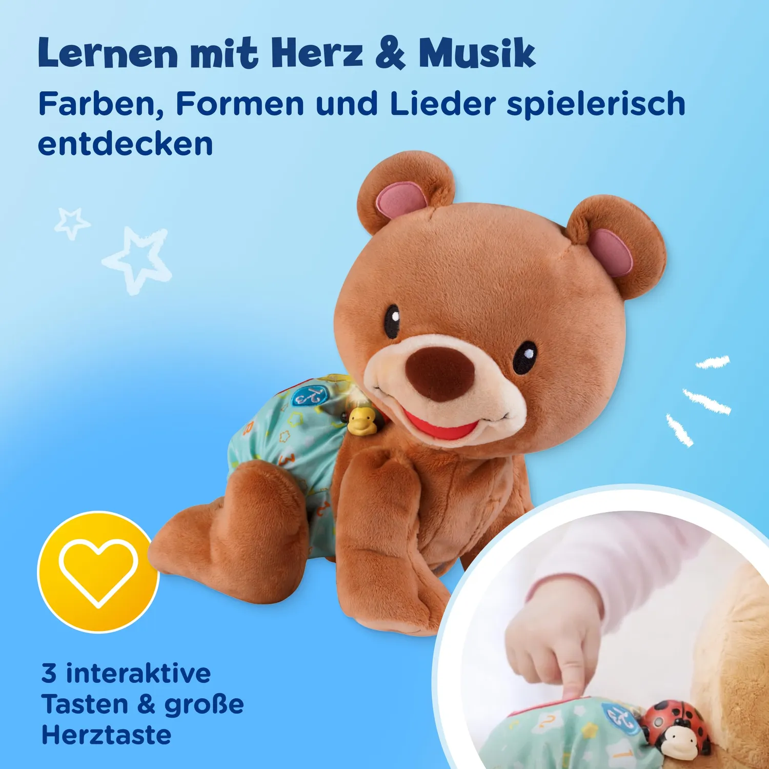VTech Krabbel-mit-Mir-Bär Plüschtier Deutsch 9-36 Monate