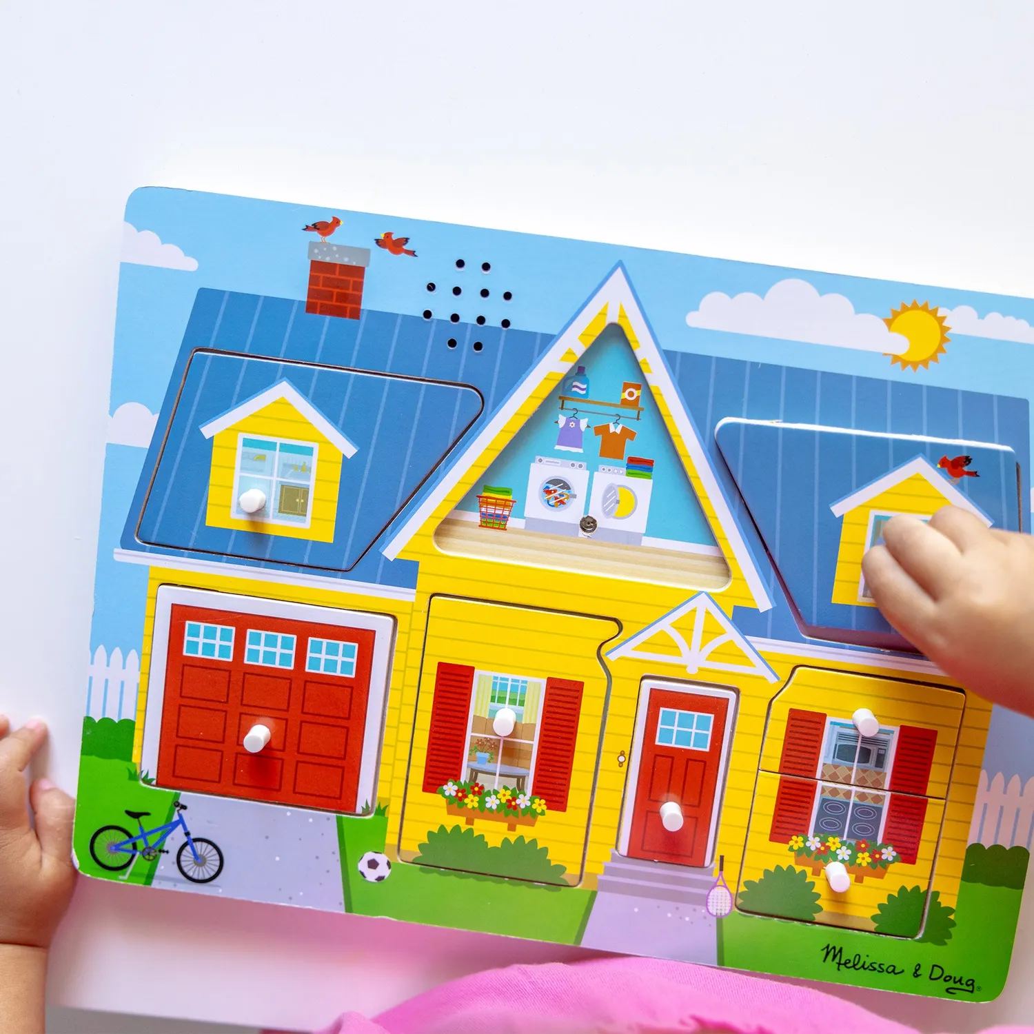 Melissa & Doug Around the House Soundpuzzle Holz 8-tlg