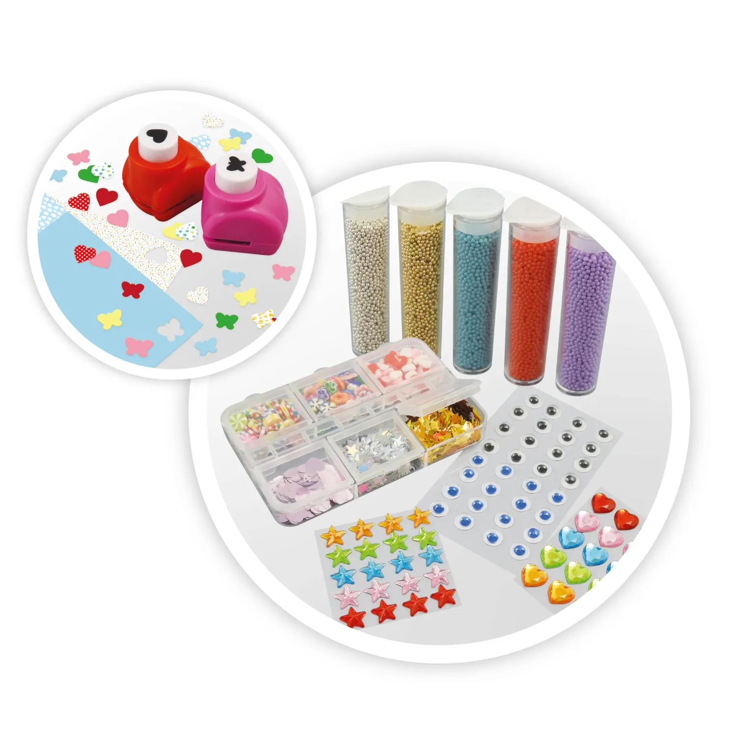 Buki FK011 3D Sticker Bastelset 20 Sticker ab 6 Jahren