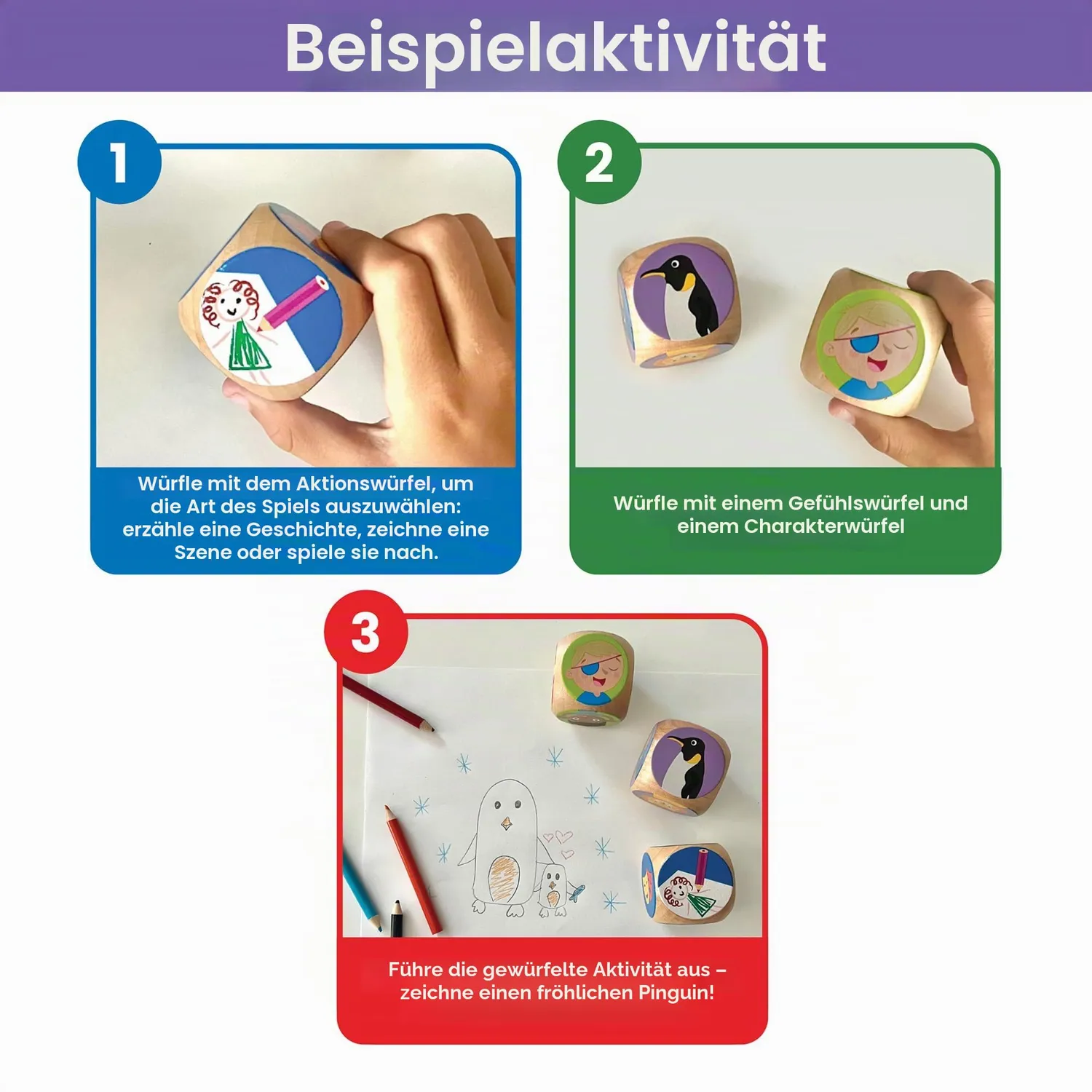 Learning Resources Gefühle würfeln Lernspiel Holz ab 5 Jahren