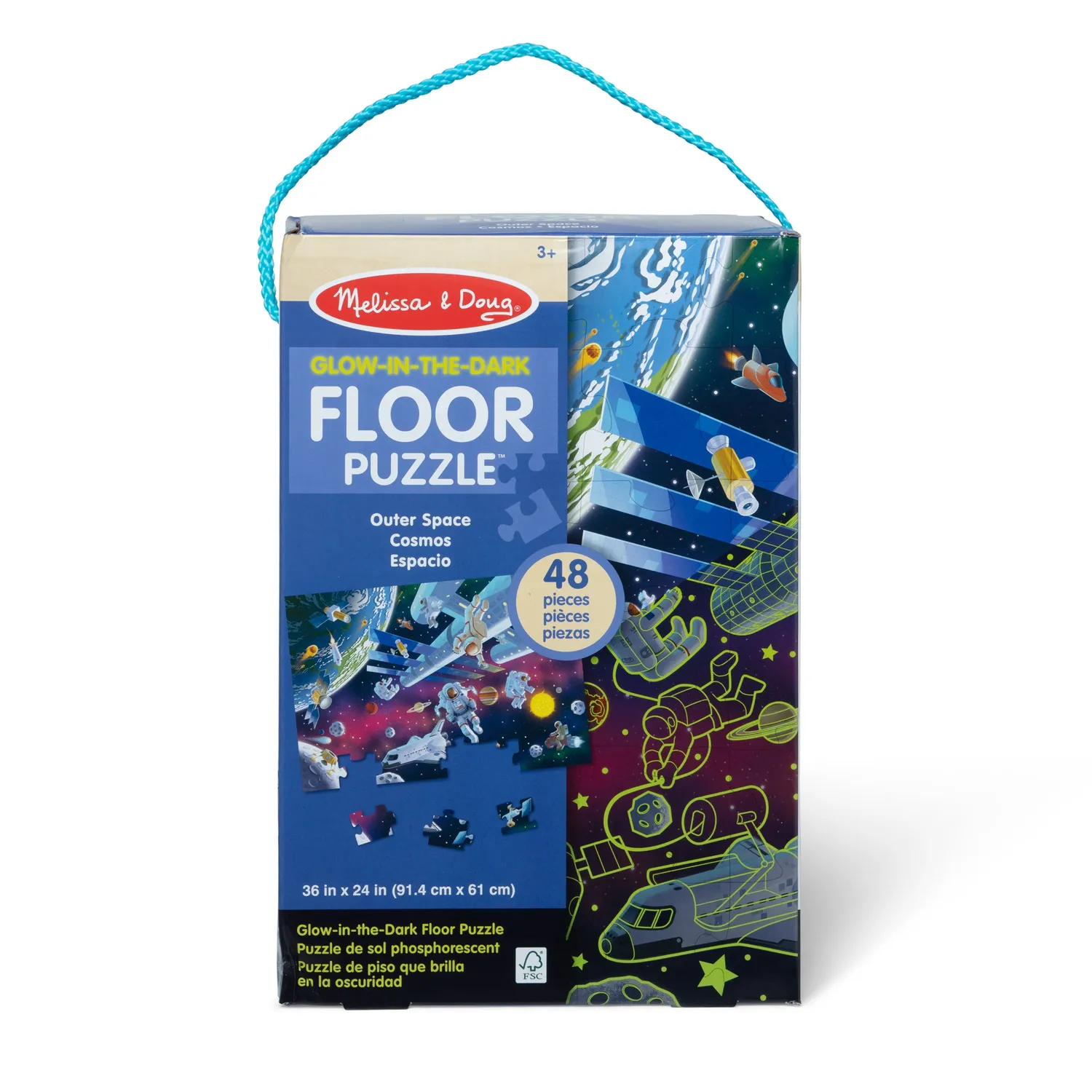 Melissa & Doug Outer Space Bodenpuzzle Weltall 48 Teile