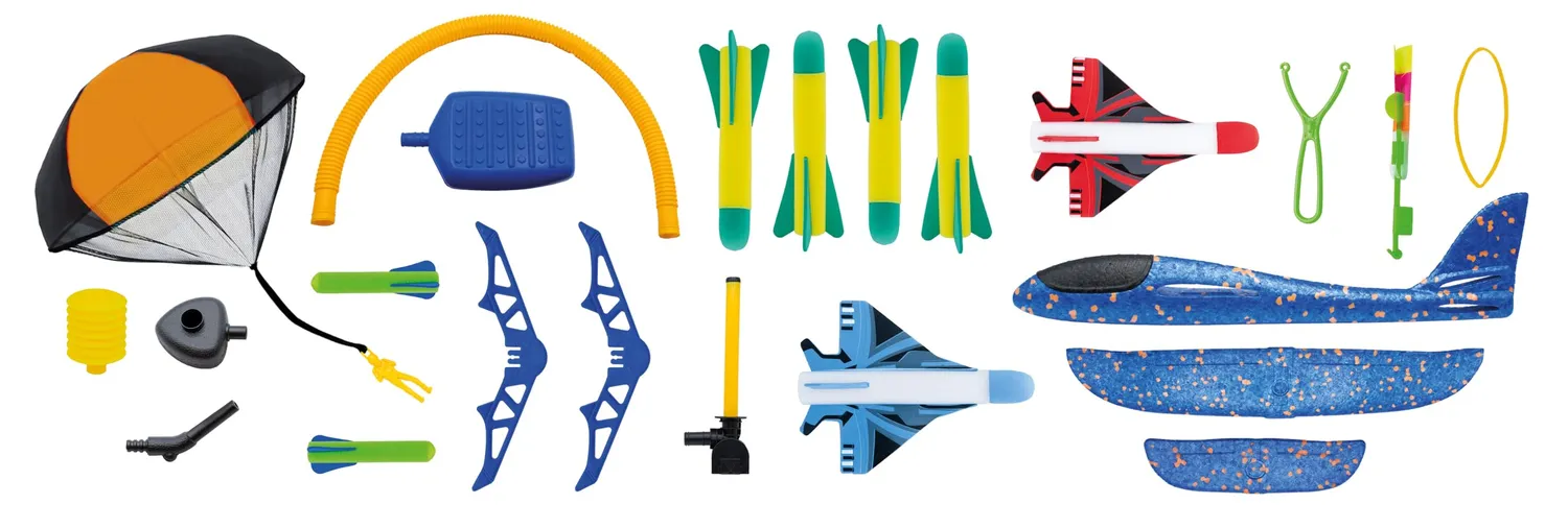 Buki 2173 Flying Science Flugspielzeug Set 6-tlg draußen