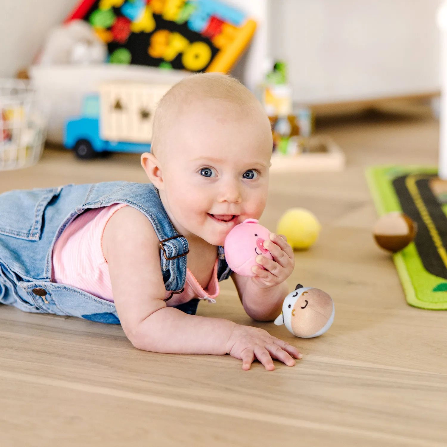 Melissa & Doug Rollables Farm Friends Babyspielzeug 4 Tiere