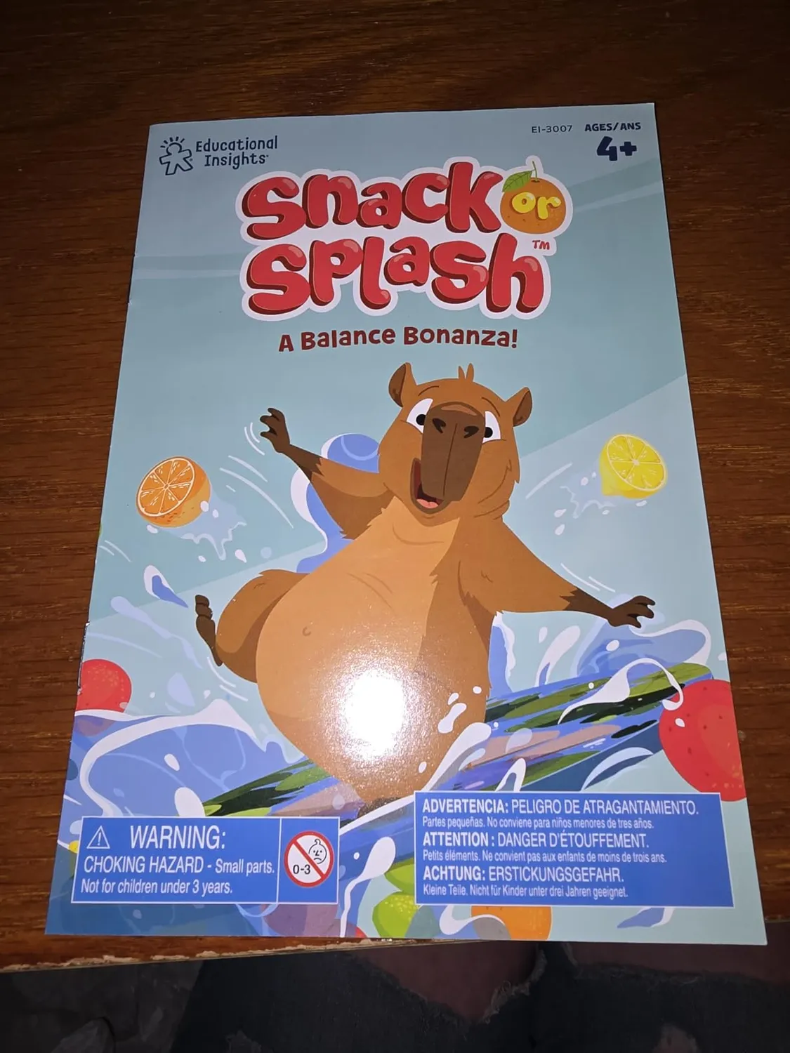 Learning Resources Snack or Splash Capybara Spiel Gleichgewicht