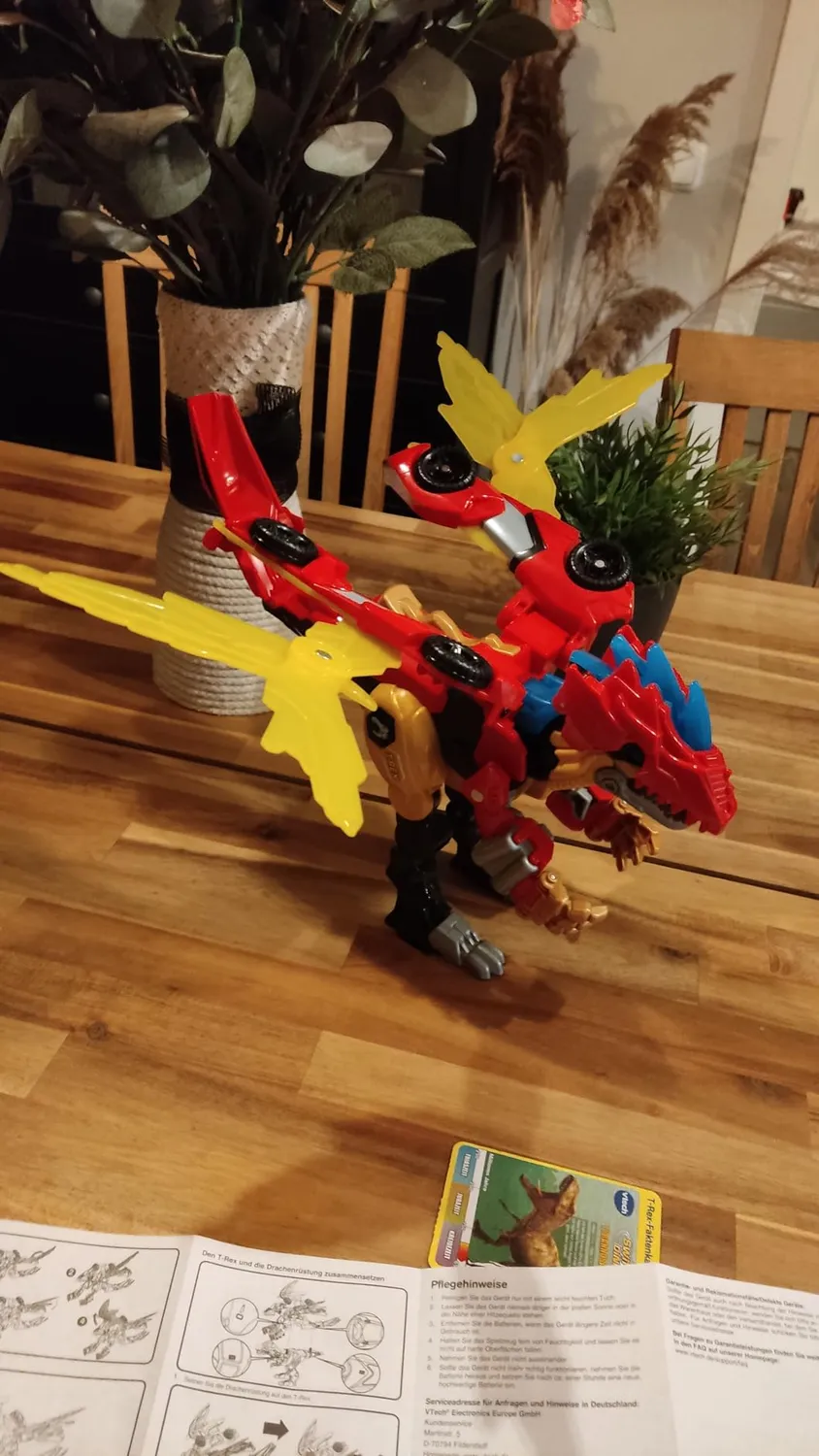 VTech Switch & Go Dinos Combo Mega Drache 2-in-1 T-Rex Auto 3-8