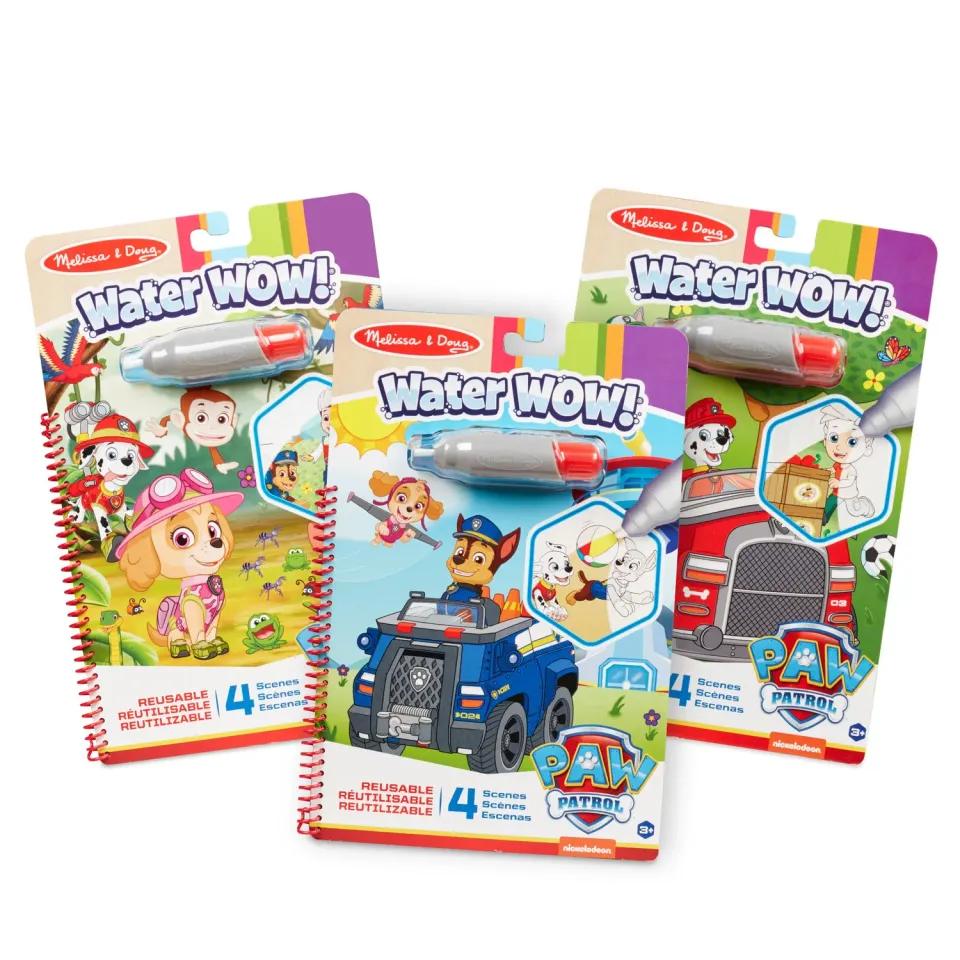 Melissa & Doug PAW Patrol Water Wow Malbuch 3er-Set mit Wasserstift