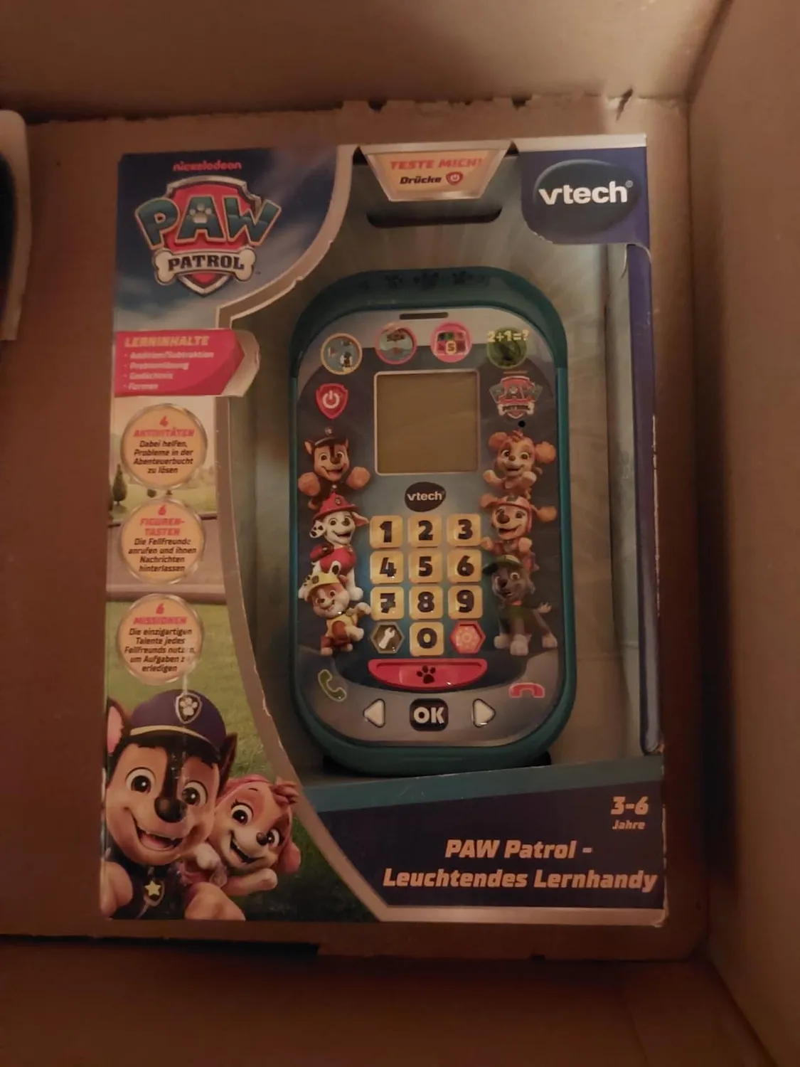 VTech PAW Patrol Lernhandy Spielhandy 3-6 Jahre mit LED