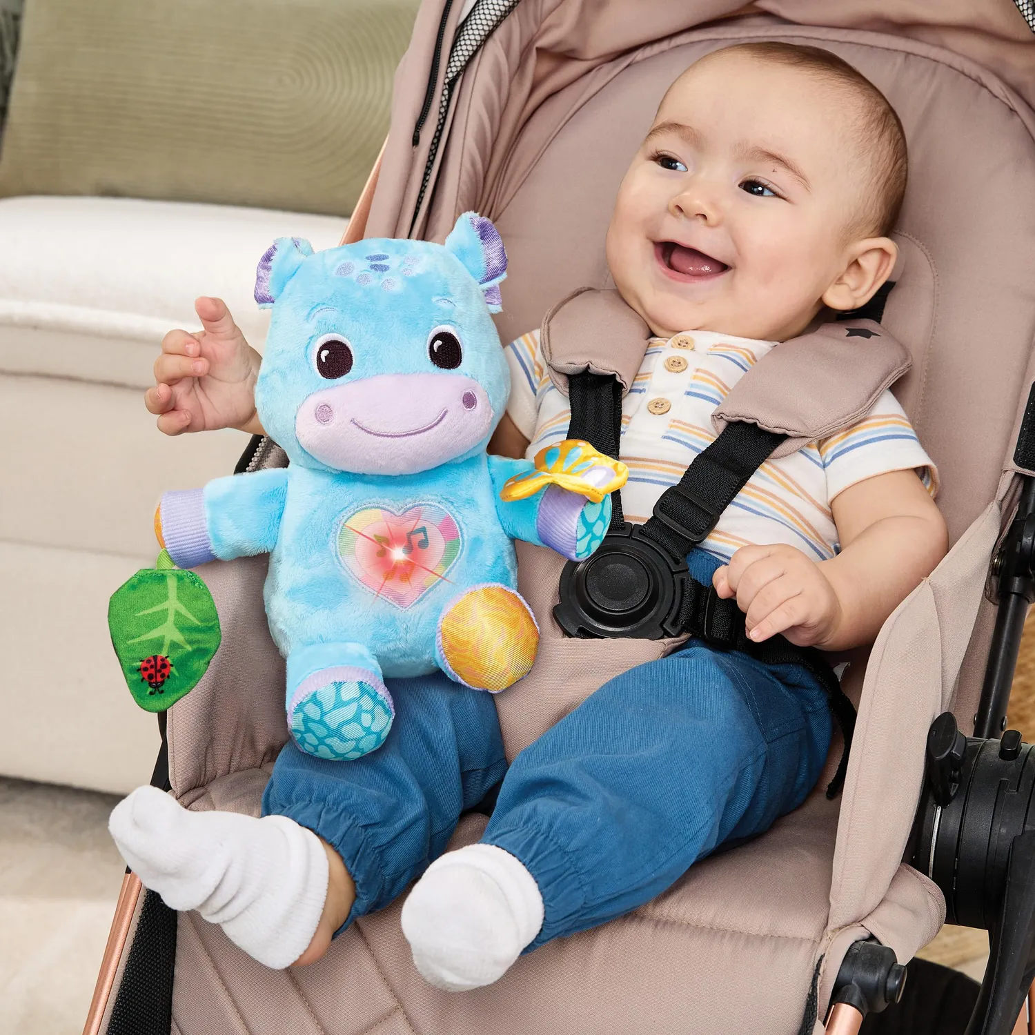 VTech Baby Flusspferd Kuscheltier 3-36 Monate mit Musik