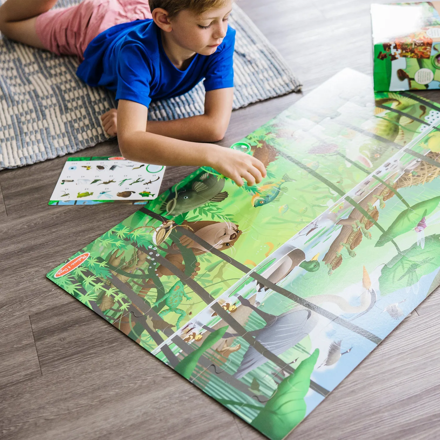Melissa & Doug Let's Explore Suchpuzzle 48 Teile beidseitig ab 3 Jahre