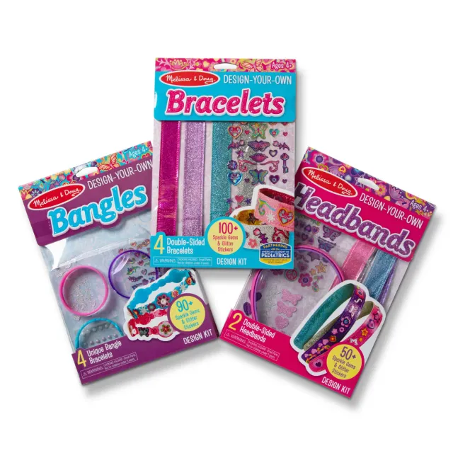 Melissa & Doug Schmuck Bastelset Armbänder Stirnbänder