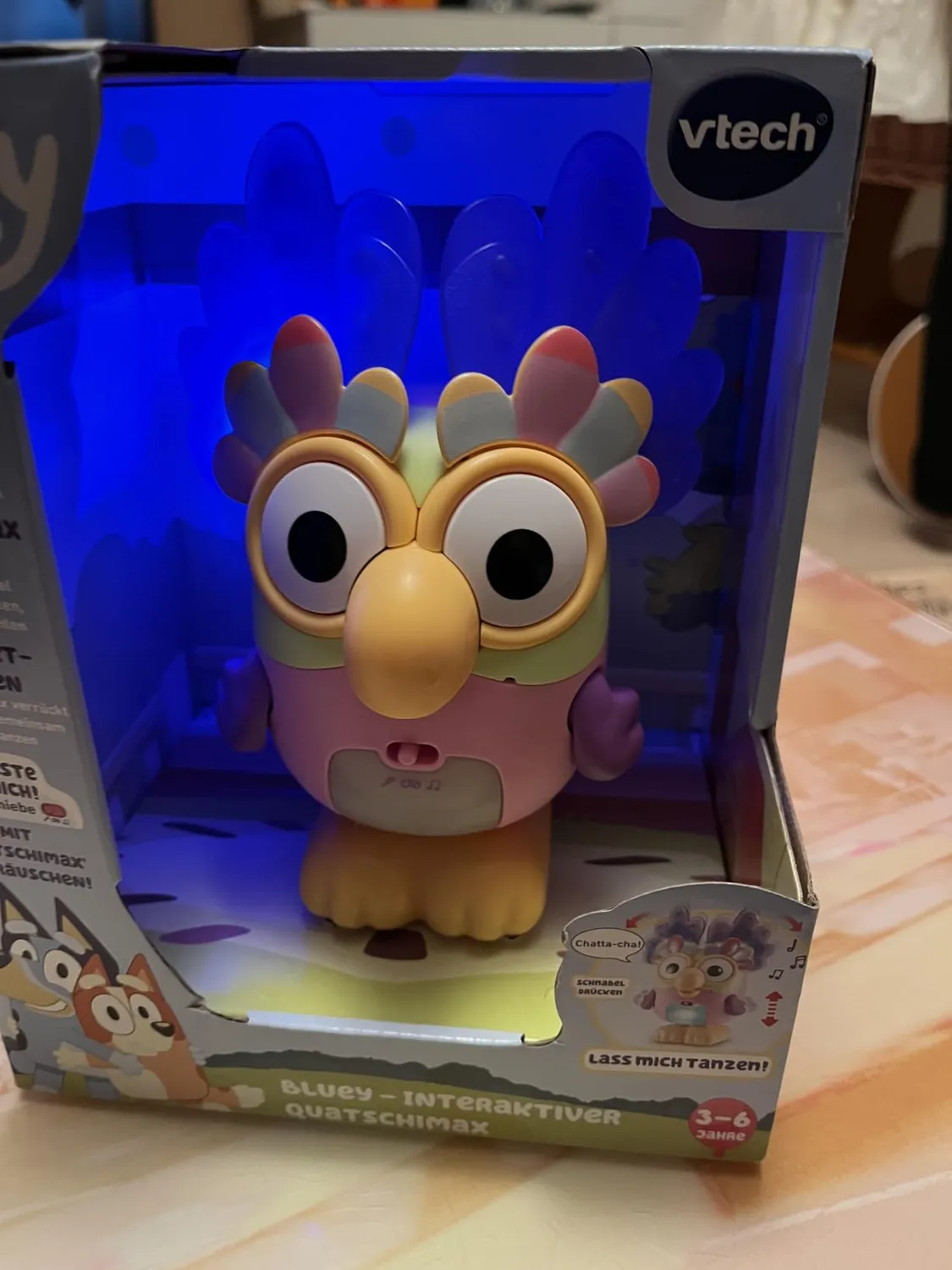 VTech Bluey Interaktiver Quatschimax Figur mit Musik