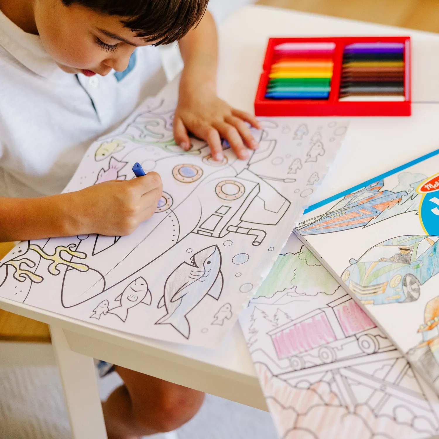 Melissa & Doug Jumbo Coloring Pad Vehicles Malblock