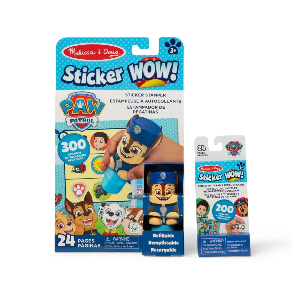 Melissa & Doug Sticker WOW! PAW Patrol Chase Sticker-Set 500 Teile ab 3 Jahre