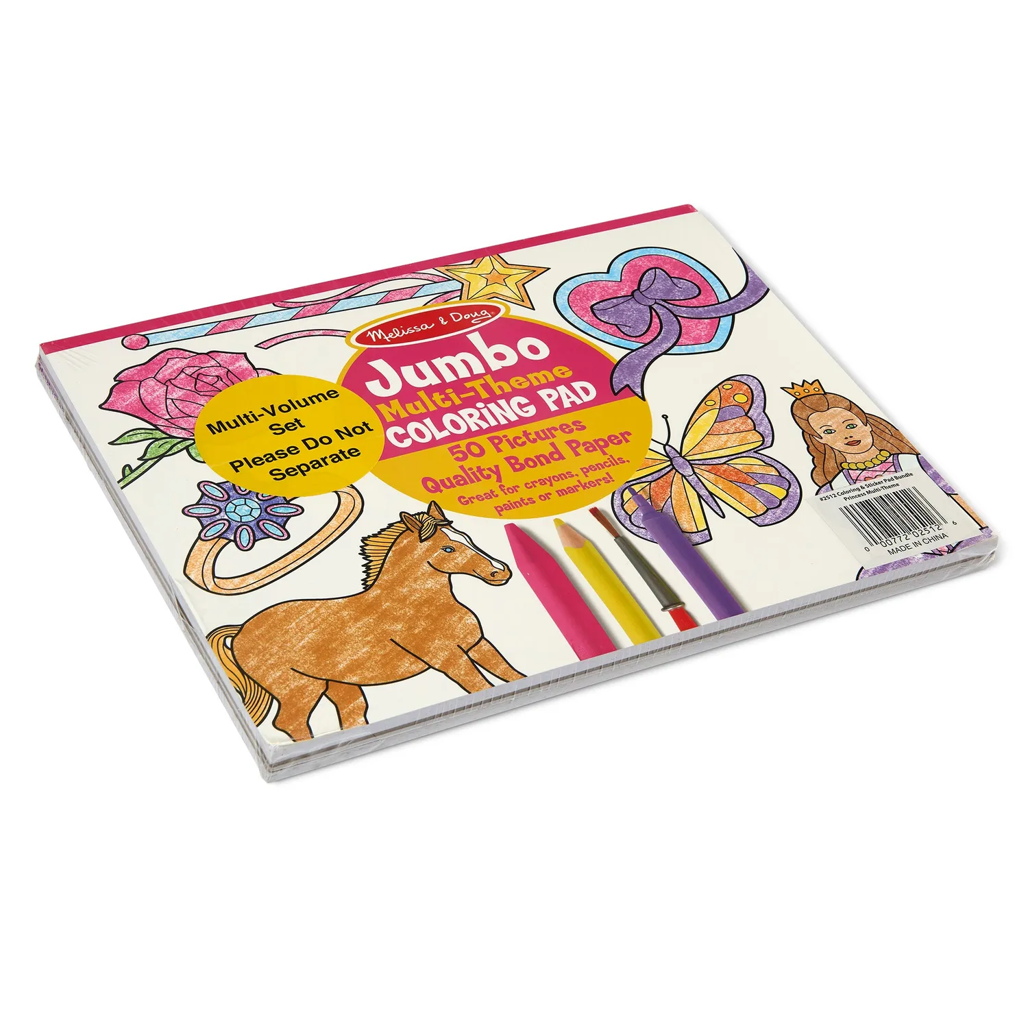 Melissa & Doug Princess Fairy Malblock Sticker Set 3-teilig