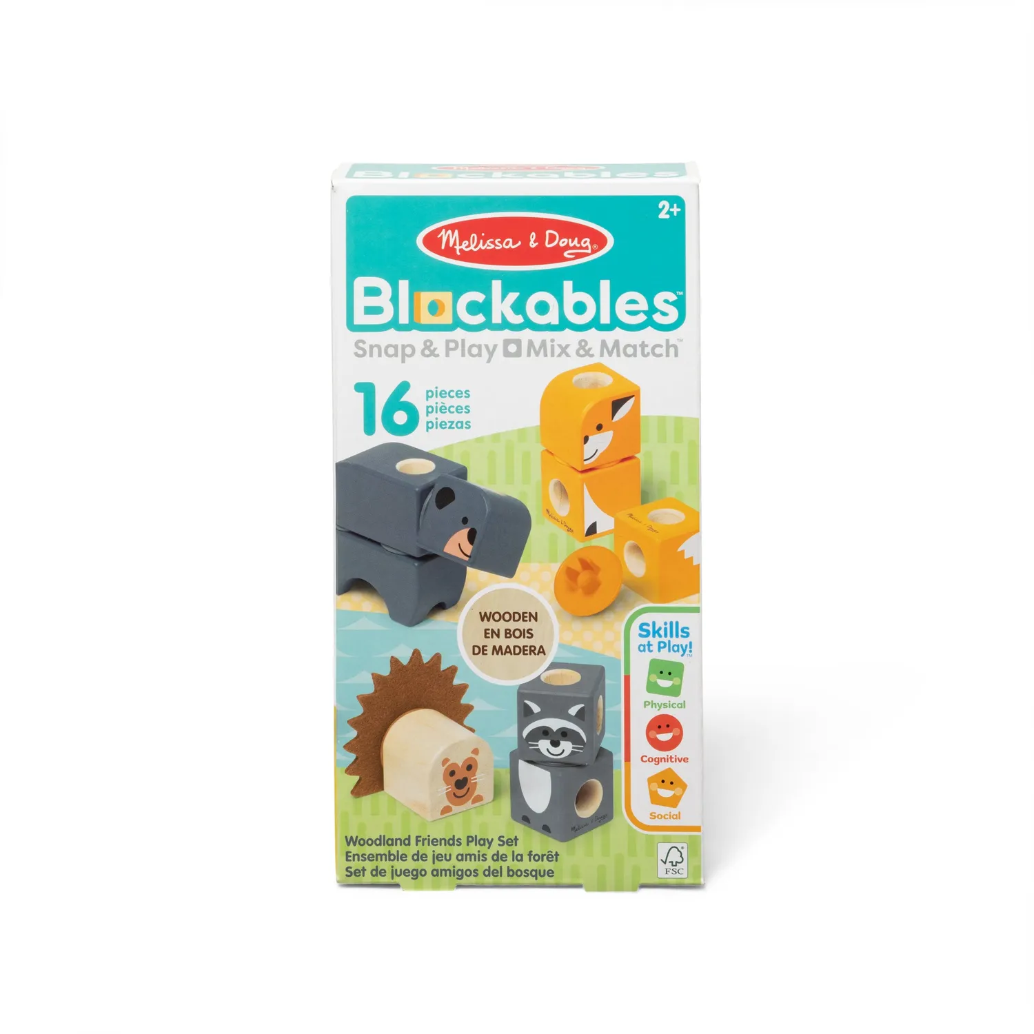 Melissa and Doug Blockables Woodland Friends Bausteinset