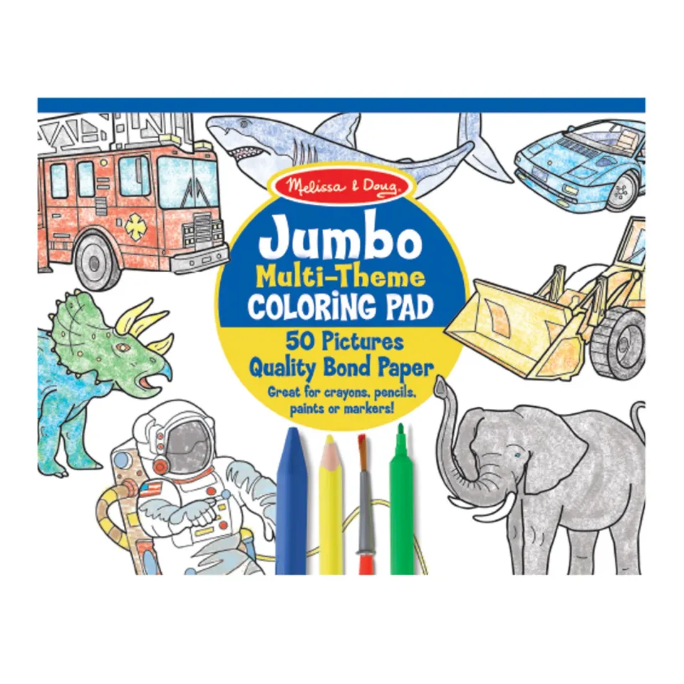 Melissa & Doug Jumbo Malblock Kinder 50 Seiten XXL
