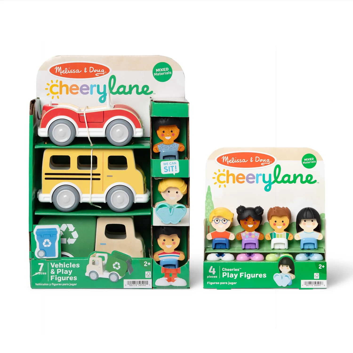 Melissa & Doug Cheery Lane Fahrzeug-Bundle 7 Figuren