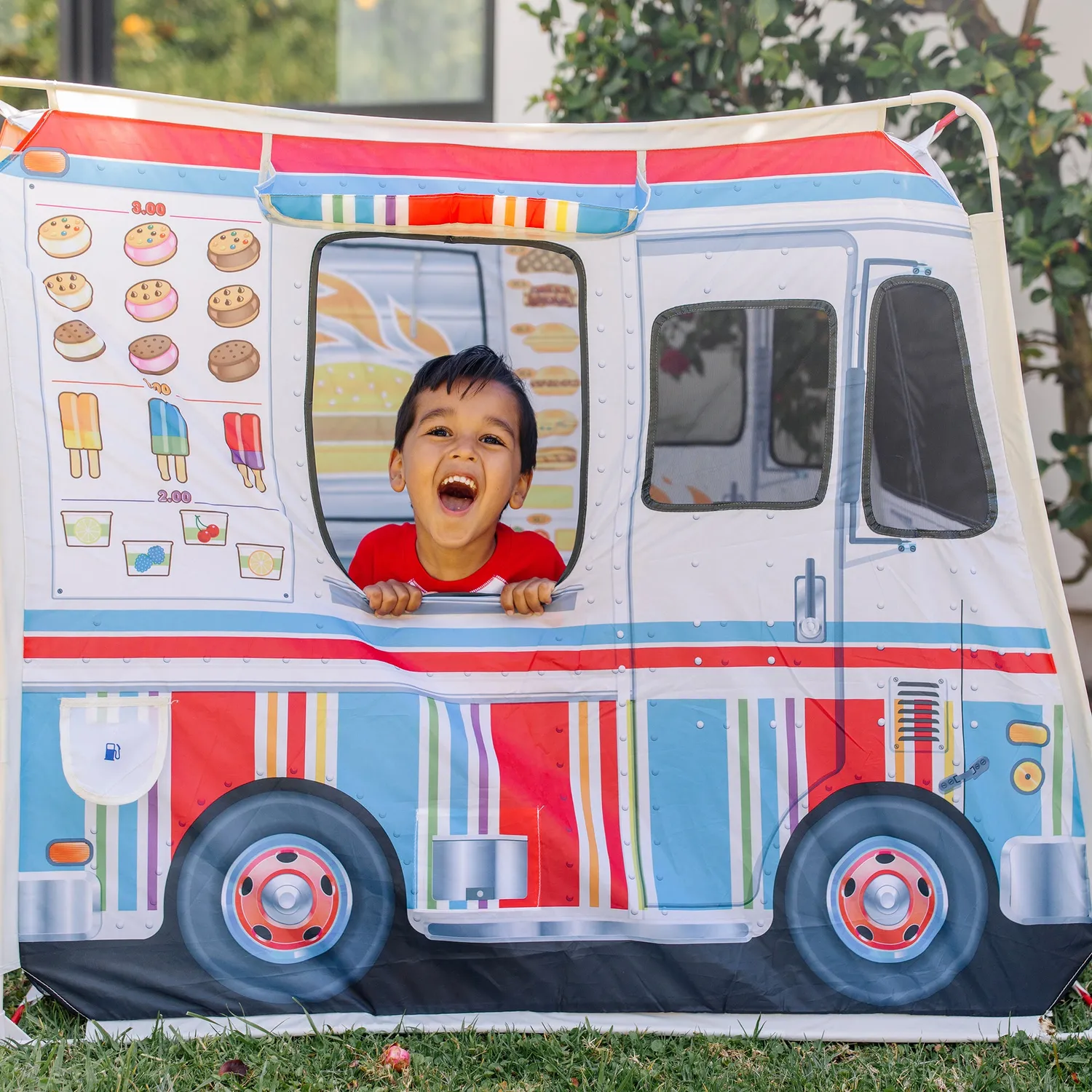 Melissa and Doug Food Truck Play Tent Spielzelt 2in1