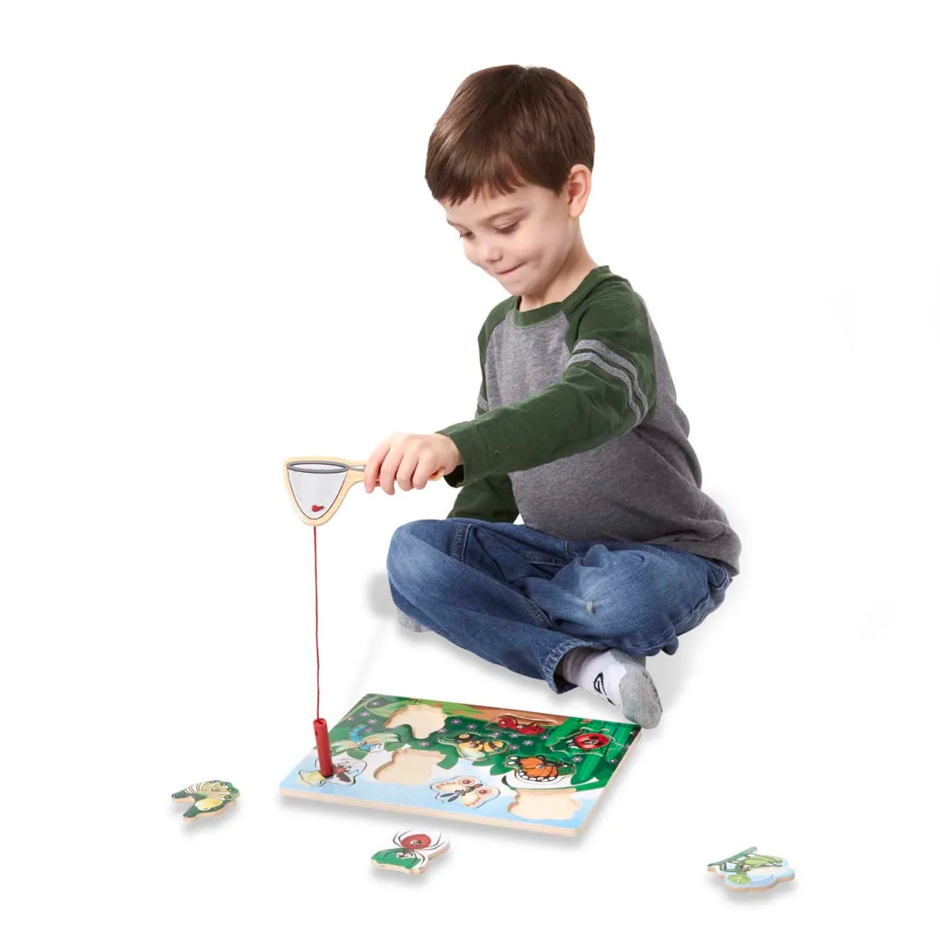 Melissa & Doug Bug-Catching Magnetpuzzle Insekten Holz 10-teilig