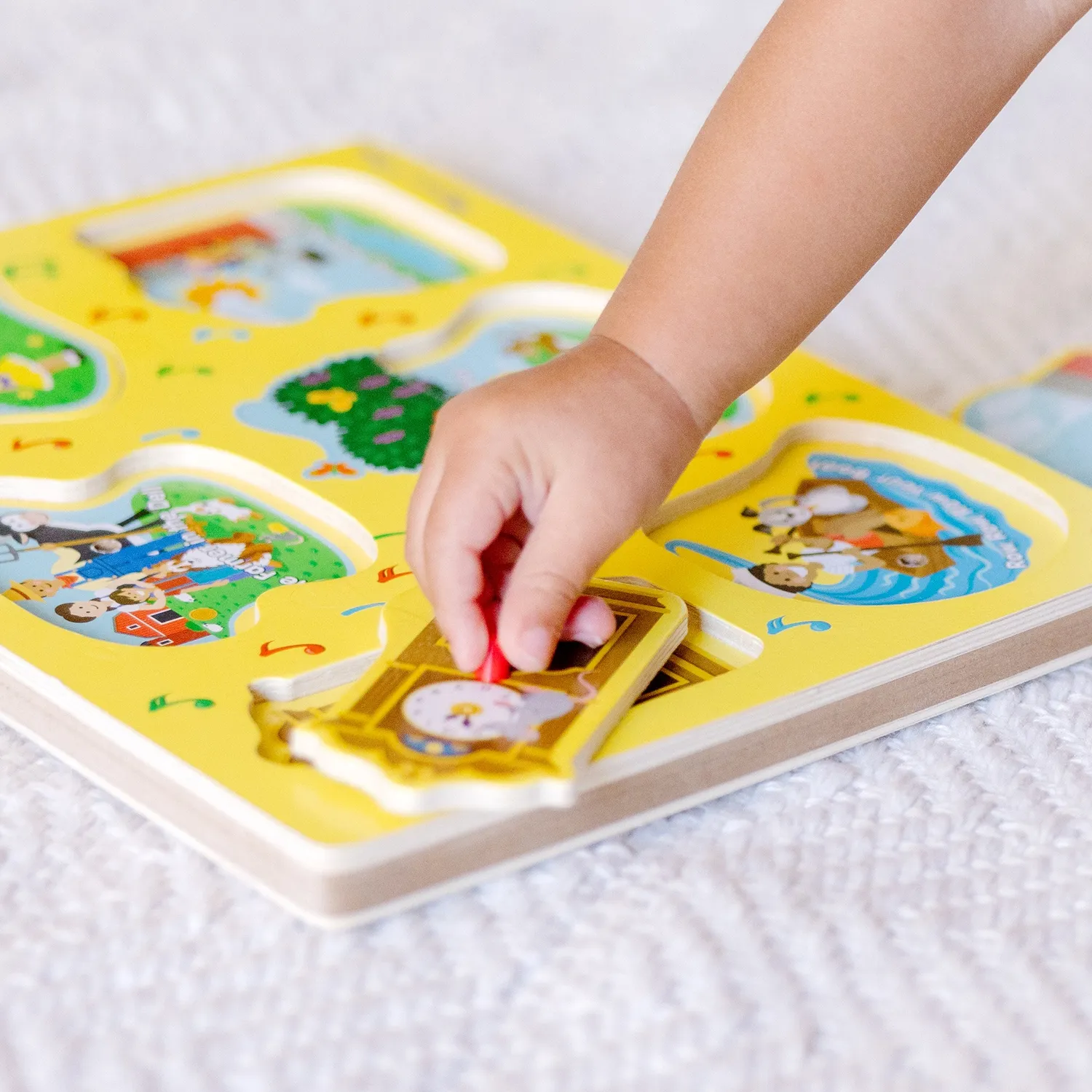 Melissa & Doug Nursery Rhymes 1 Soundpuzzle Holz 6 Teile mit Musik