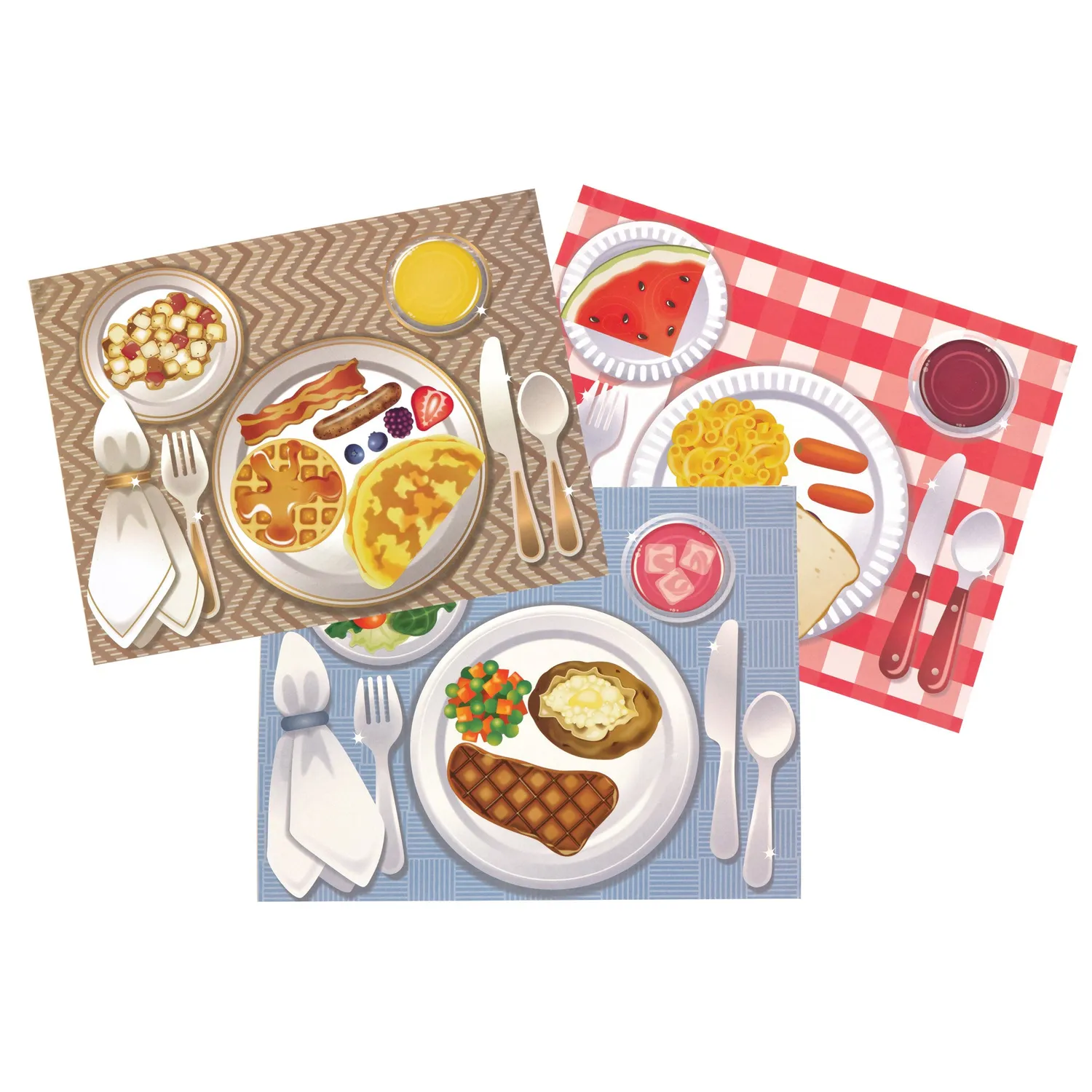 Melissa & Doug Make-a-Meal Stickerbuch Essen 225 Sticker