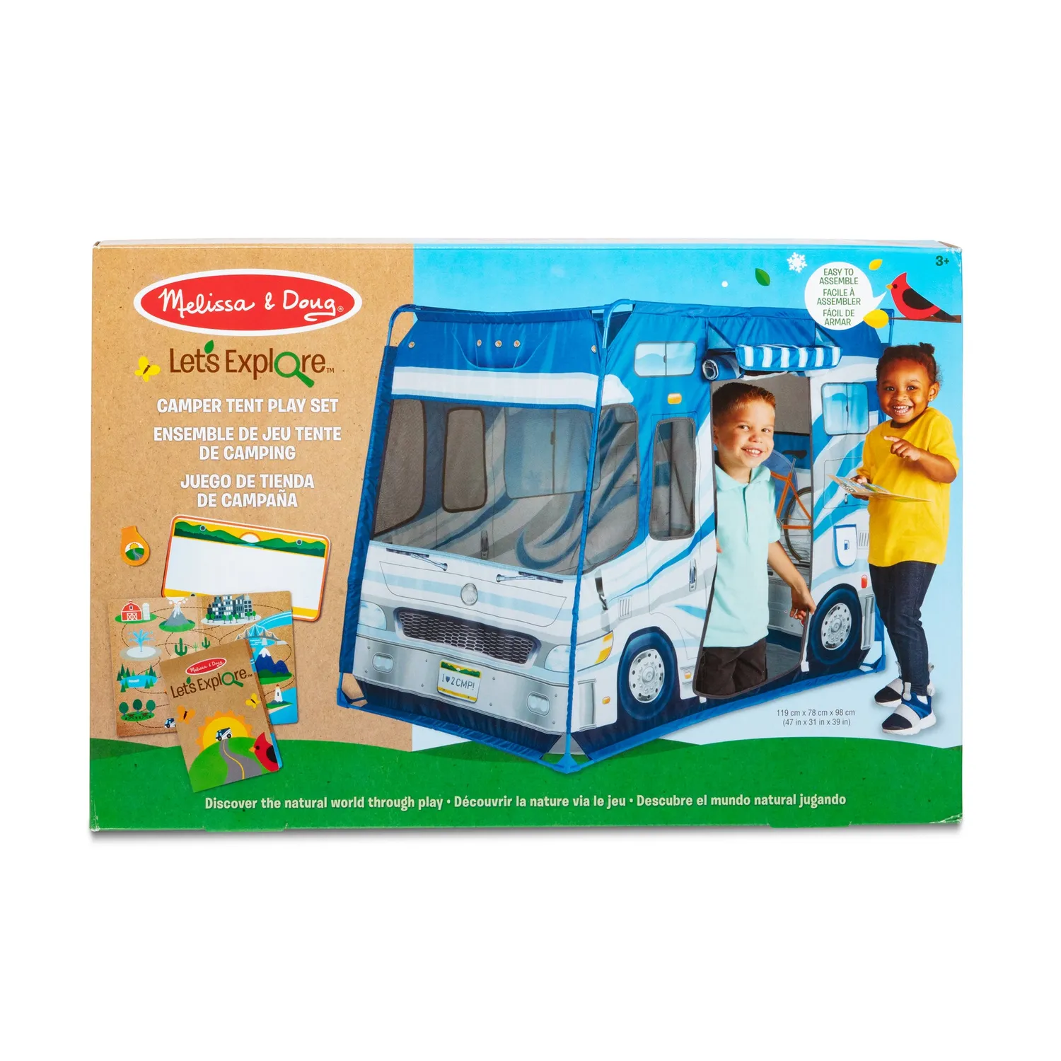 Melissa & Doug Let's Explore Camper Tent Spielzelt mit Tasche