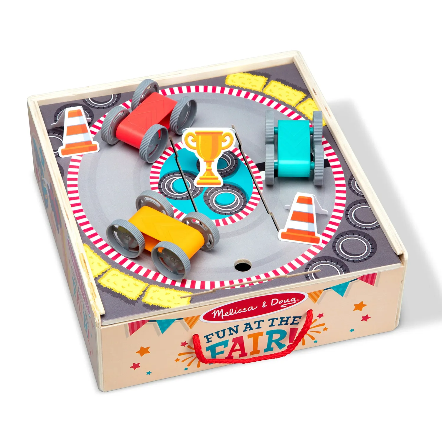 Melissa & Doug Fun at the Fair Stunt Cars Rennbahn Holz