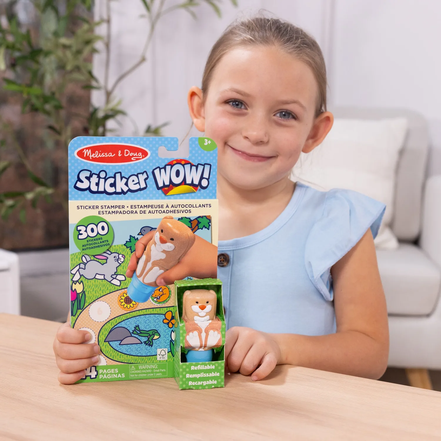 Melissa and Doug Sticker WOW Hase Stempel-Set 500 Sticker