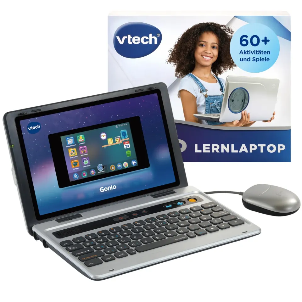 VTech Genio Lerncomputer Beere Kinderlaptop 40 Spiele