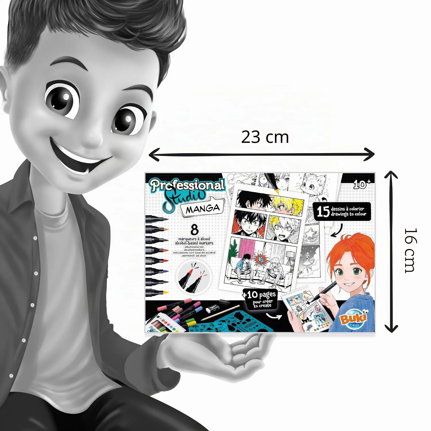 Buki Professional Studio 5439 Manga Zeichen Set A5 ab 10 Jahren