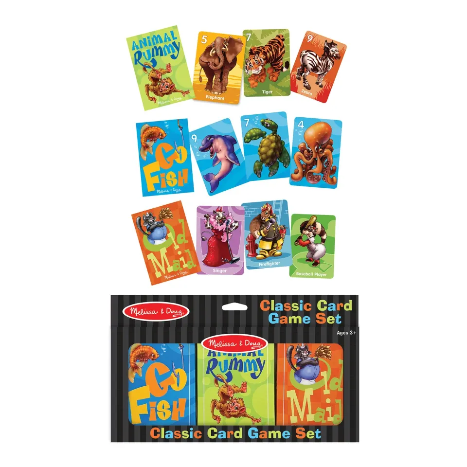 Melissa & Doug Classic Card Game Set Kartenspiel 3 Decks