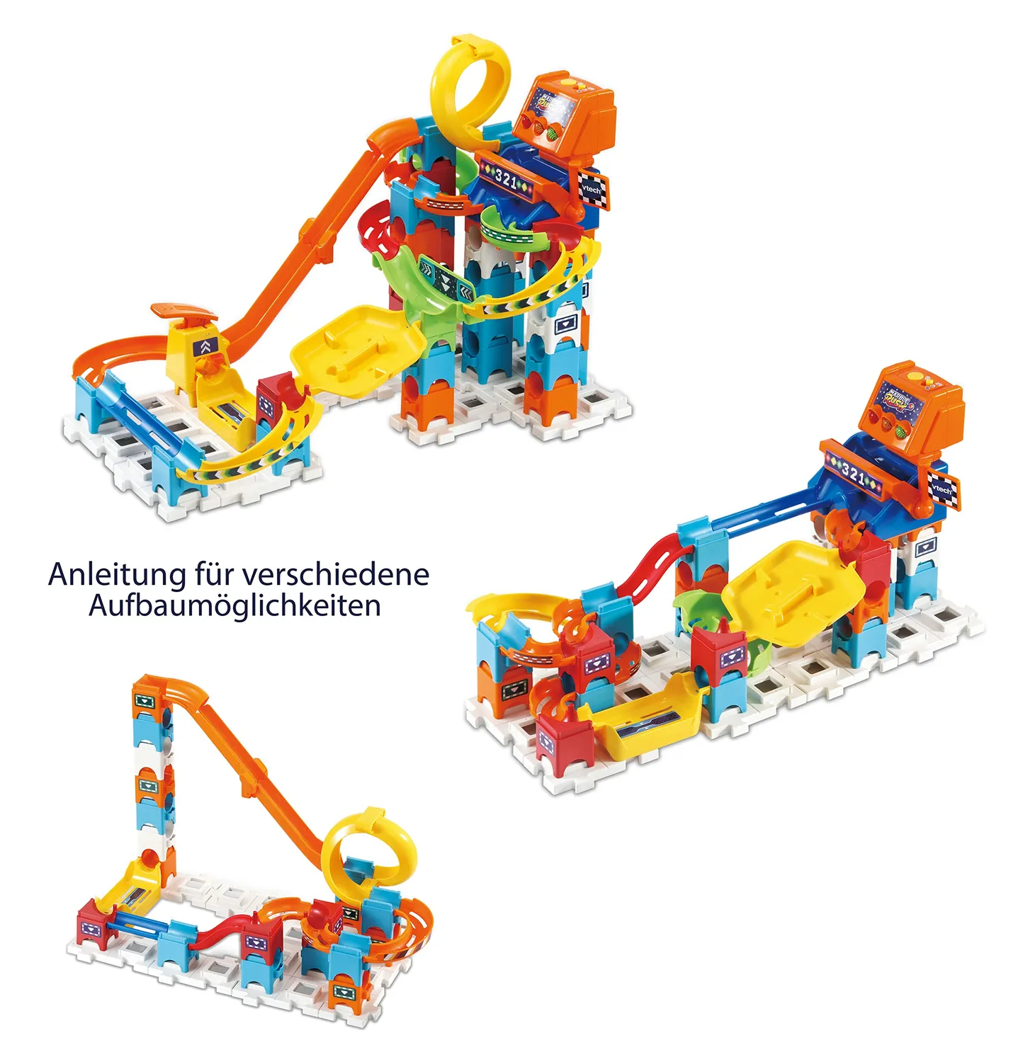 Vtech Marble Rush Racing Set M200 E Kugelbahn 73-teilig mit Sound