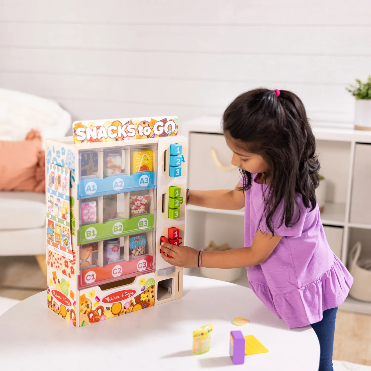 Melissa & Doug Sort Stock Select Verkaufsautomat Holz Set