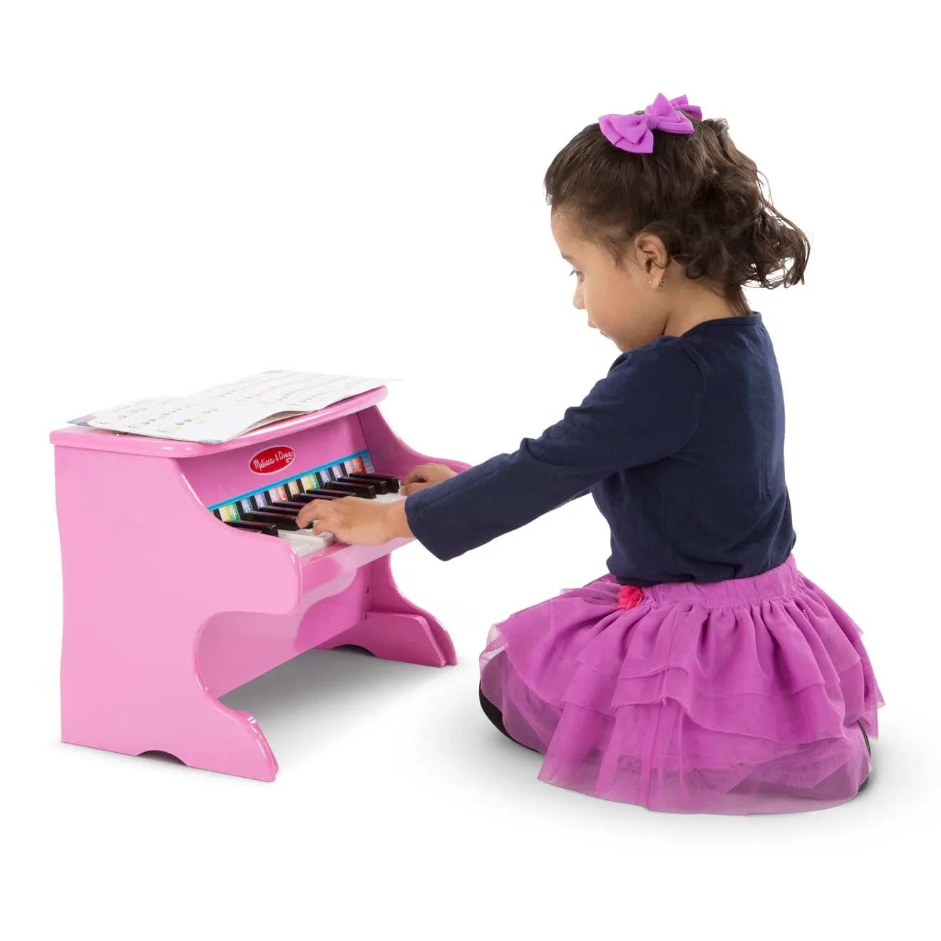 Melissa & Doug Learn-to-Play Pink Piano Kinderklavier 25 Tasten