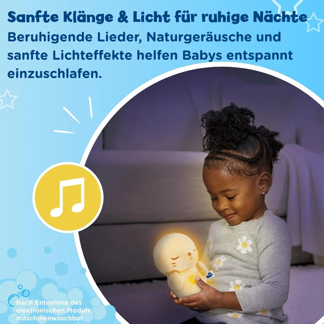 VTech Kuschel-Robbi Kuscheltier mit Licht Musik für Babys