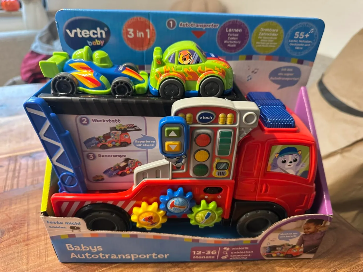 VTech Baby Autotransporter Abschleppwagen mit 2 Autos