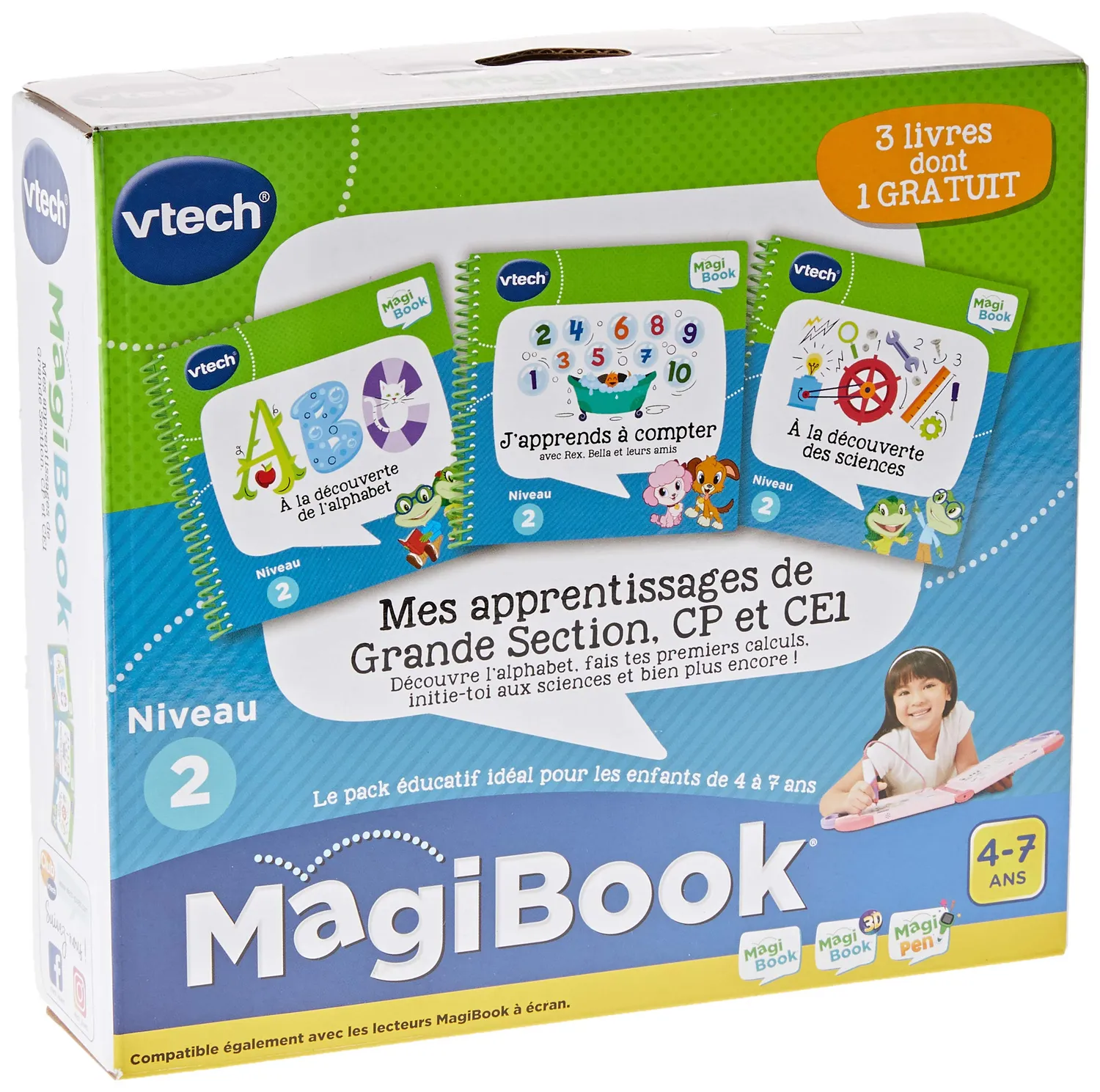 VTech MagiBook Peppa Wutz Lernbuch 32 Seiten Französisch