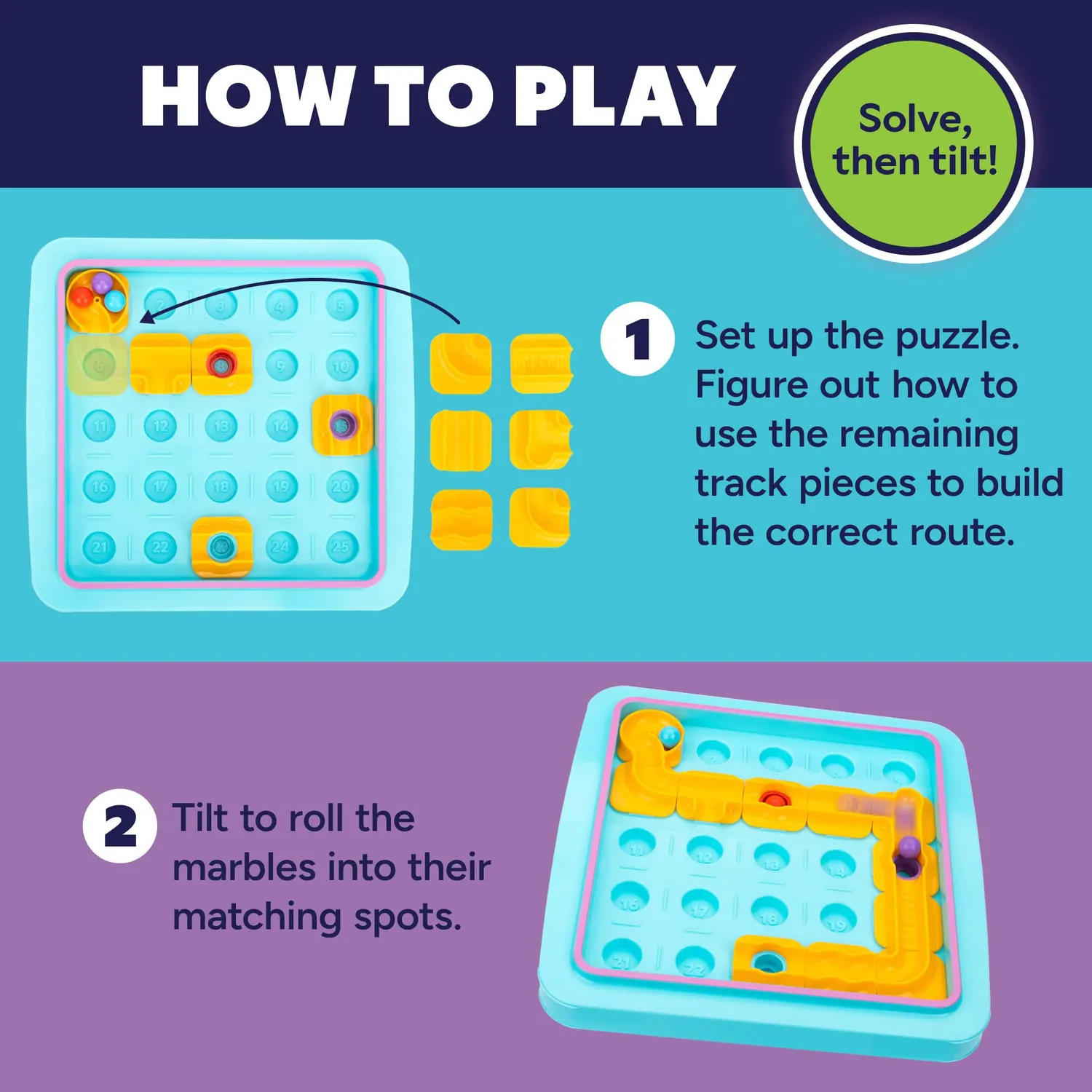 Learning Resources Tiltonic Marble Maze Kugelbahn Logikspiel